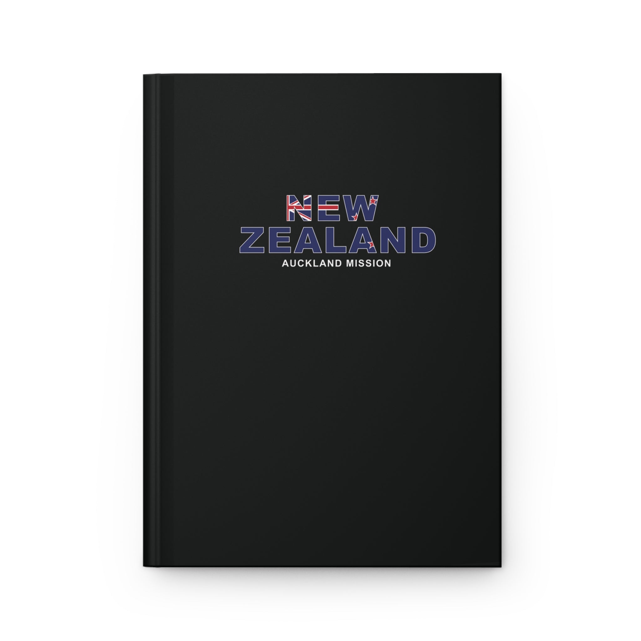 New Zealand Auckland Mission Flag Title Black Hardcover Journal Matte - Latter-Day Saint LDS Missionary Gift - Book of Mormon
