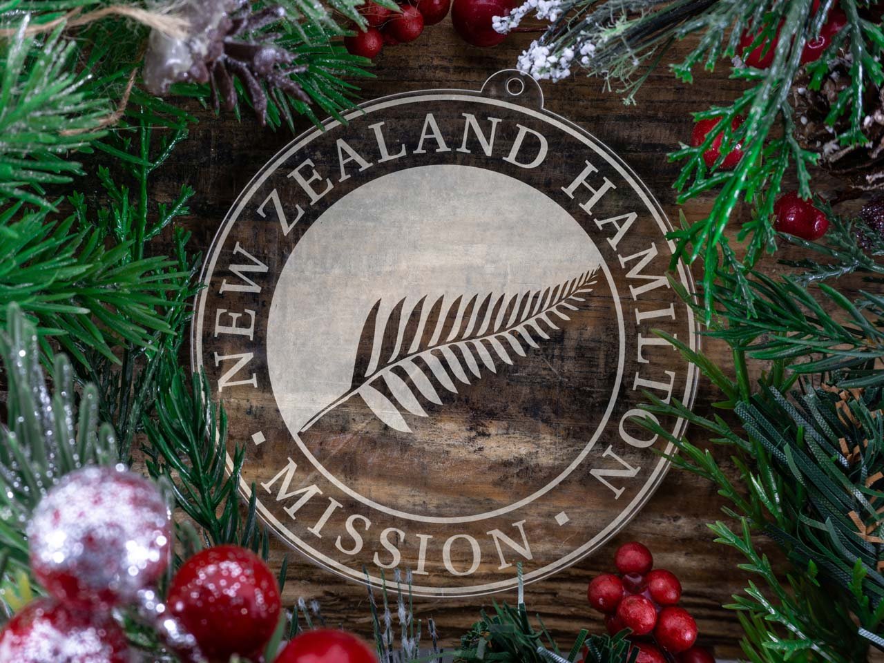 New Zealand Hamilton Mission Christmas Ornament - Latter-Day Saint LDS Missionary Gift - Book of Mormon