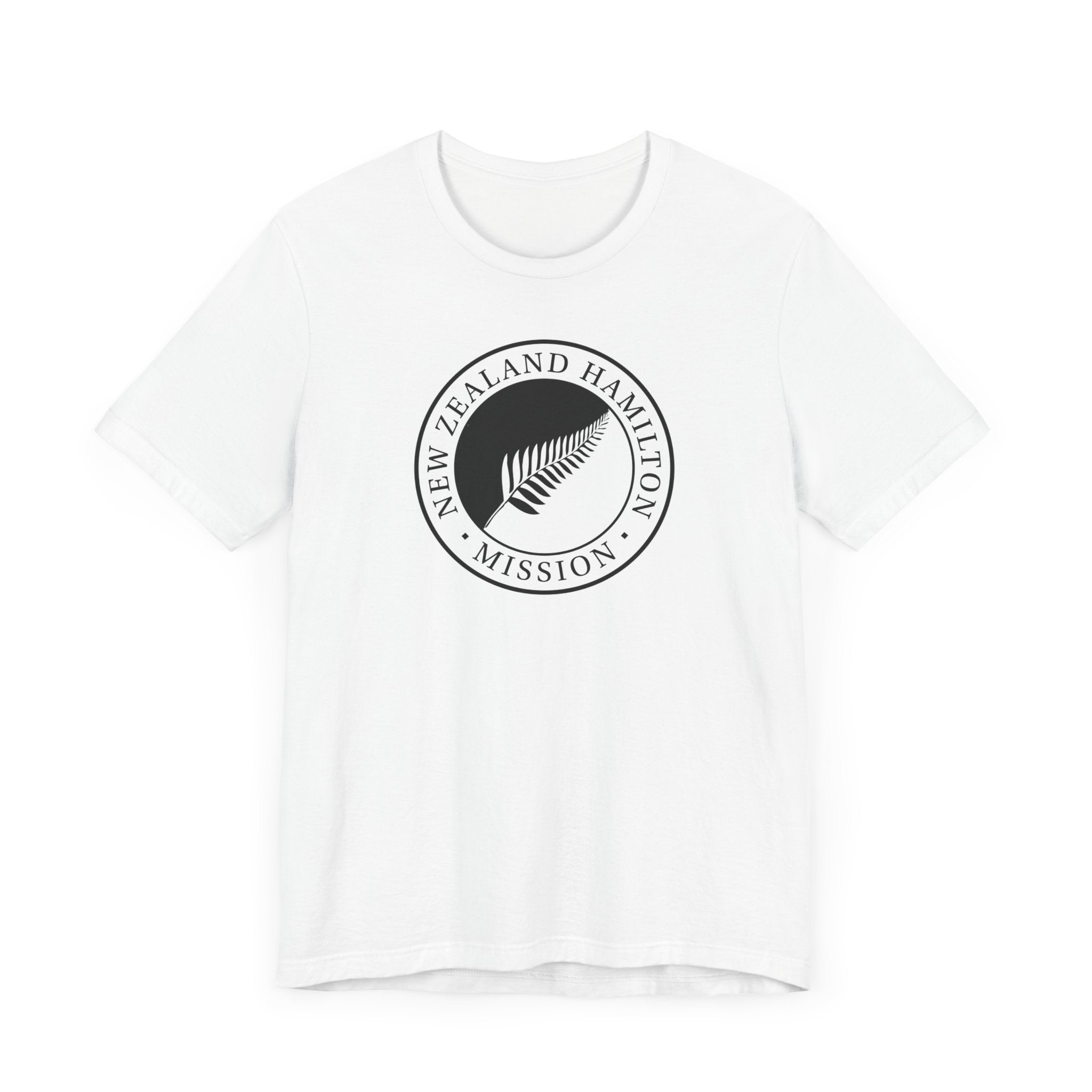New Zealand Hamilton Mission Circular Monochrome Logo T-Shirt - Latter-Day Saint LDS Missionary Gift - Book of Mormon
