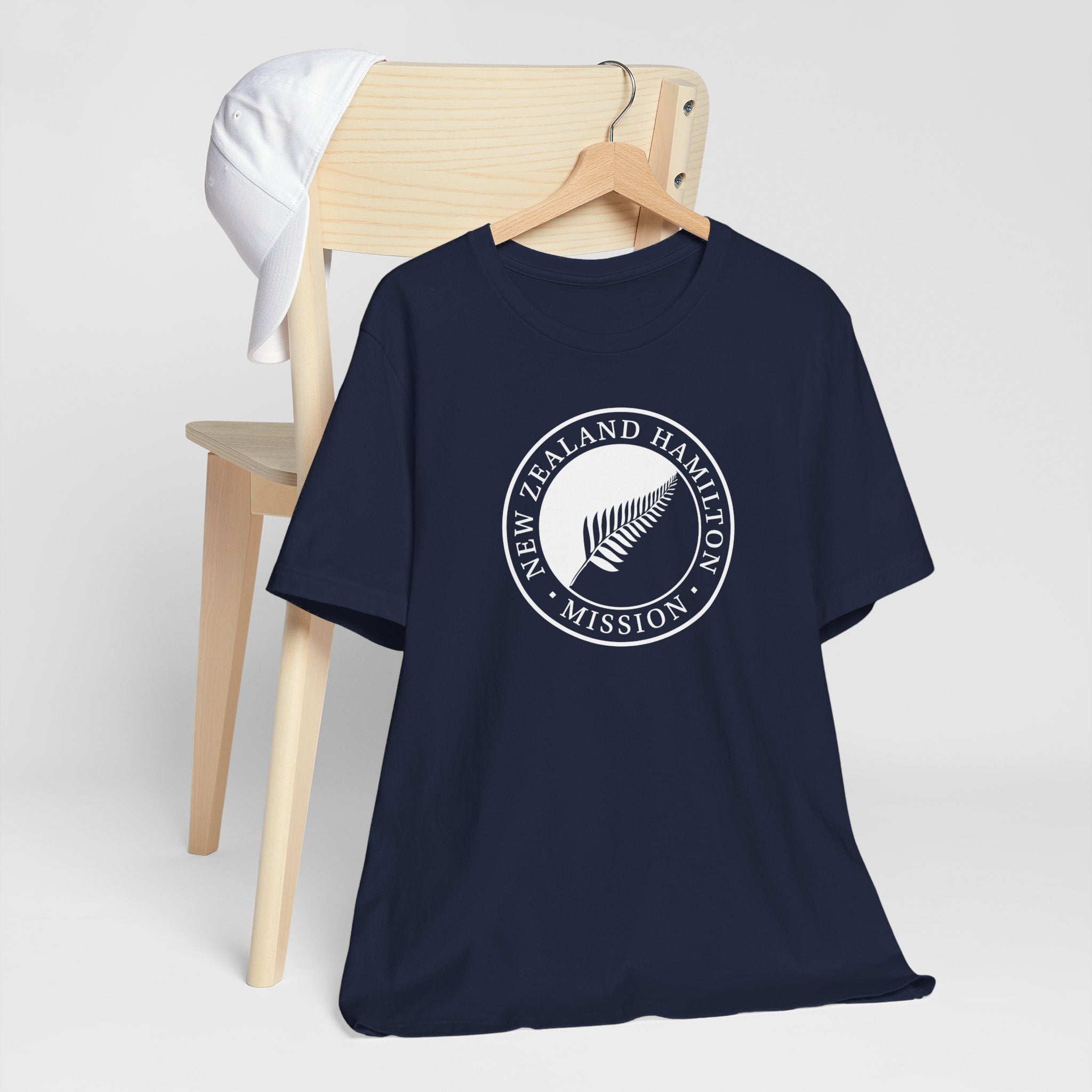 New Zealand Hamilton Mission Circular Monochrome Logo T-Shirt - Latter-Day Saint LDS Missionary Gift - Book of Mormon