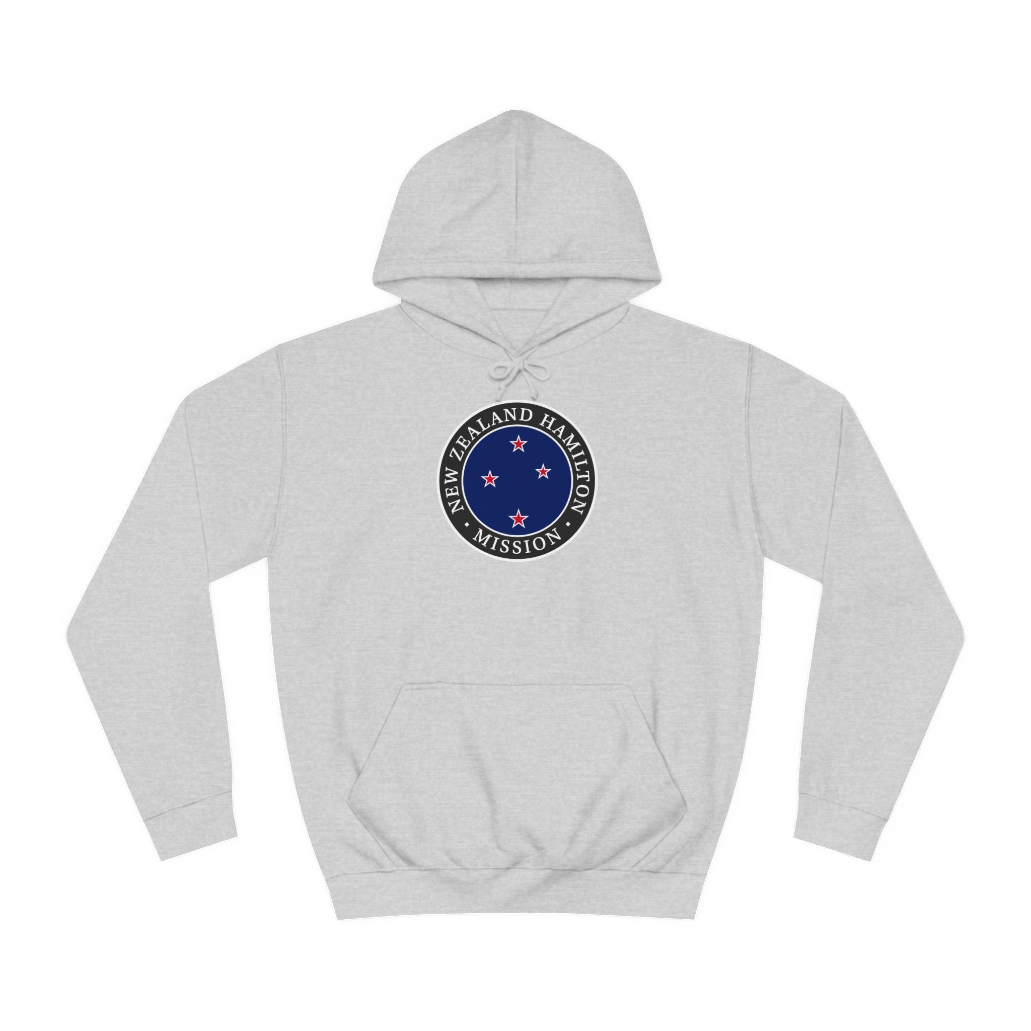 New Zealand Hamilton Mission Flag Logo (Black Border) College Hoodie - Latter-Day Saint LDS Missionary Gift - Book of Mormon