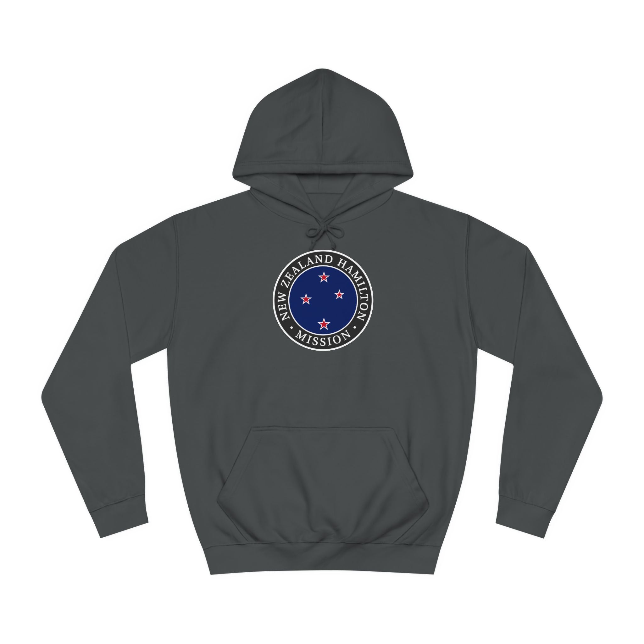 New Zealand Hamilton Mission Flag Logo (Black Border) College Hoodie - Latter-Day Saint LDS Missionary Gift - Book of Mormon