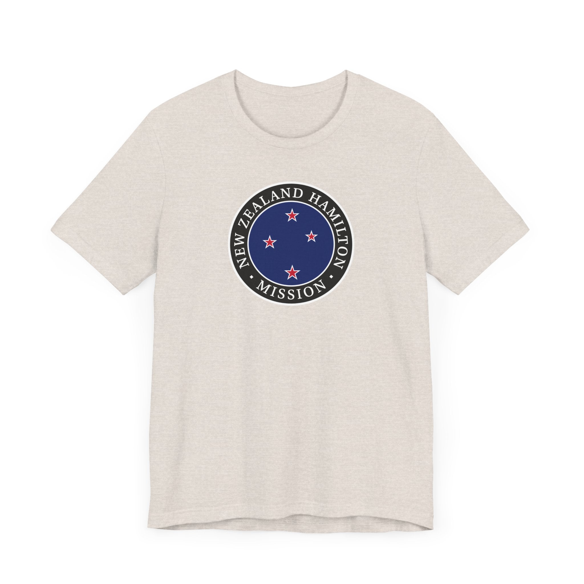 New Zealand Hamilton Mission Flag Logo (Black Border) T-shirt - Mission Wishlist - LDS Missionary Gift Store