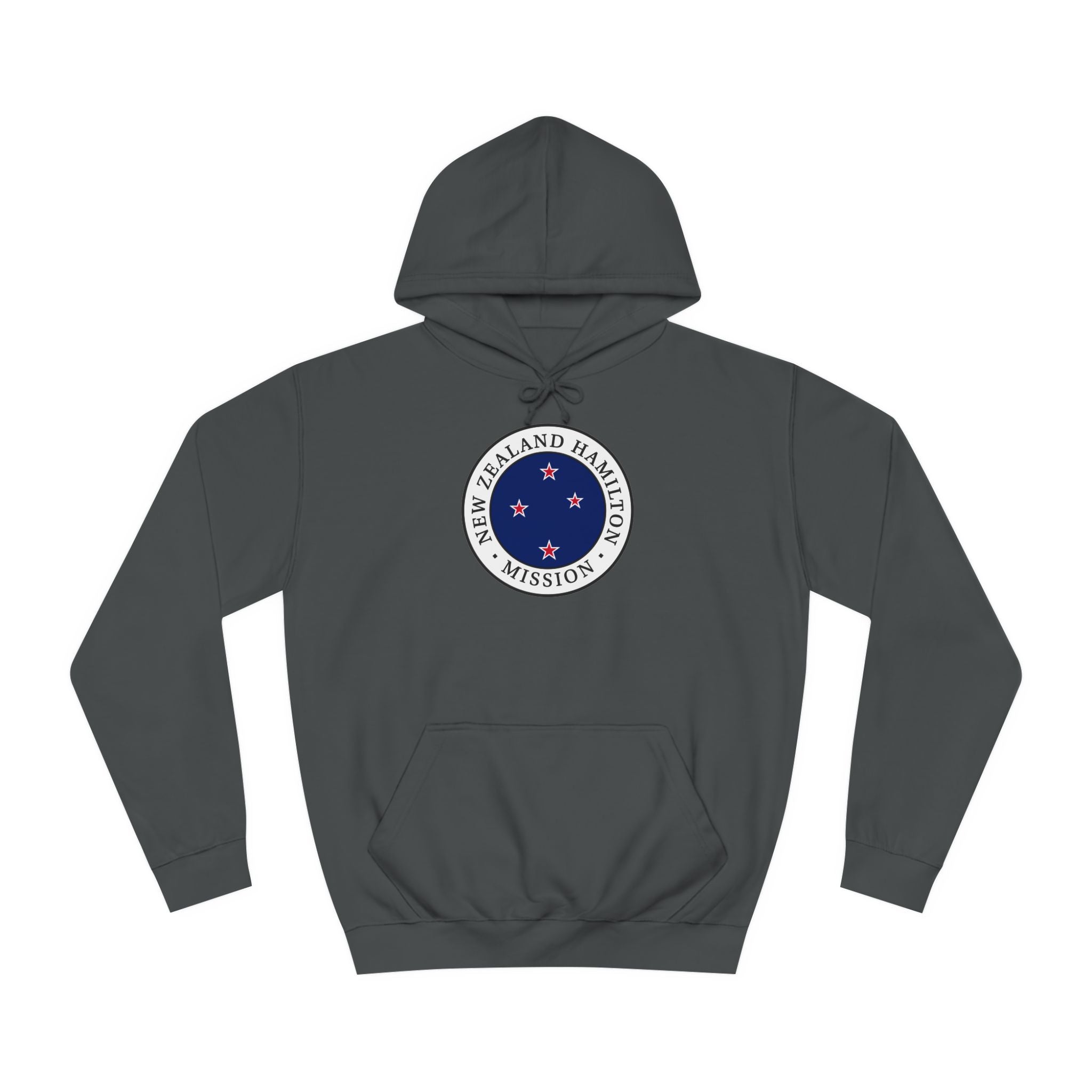 New Zealand Hamilton Mission Flag Logo (White Border) College Hoodie - Latter-Day Saint LDS Missionary Gift - Book of Mormon
