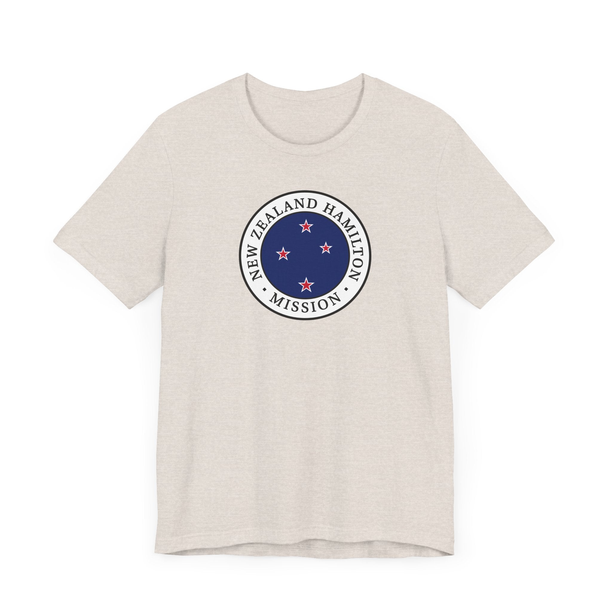 New Zealand Hamilton Mission Flag Logo (White Border) T-shirt - Mission Wishlist - LDS Missionary Gift Store