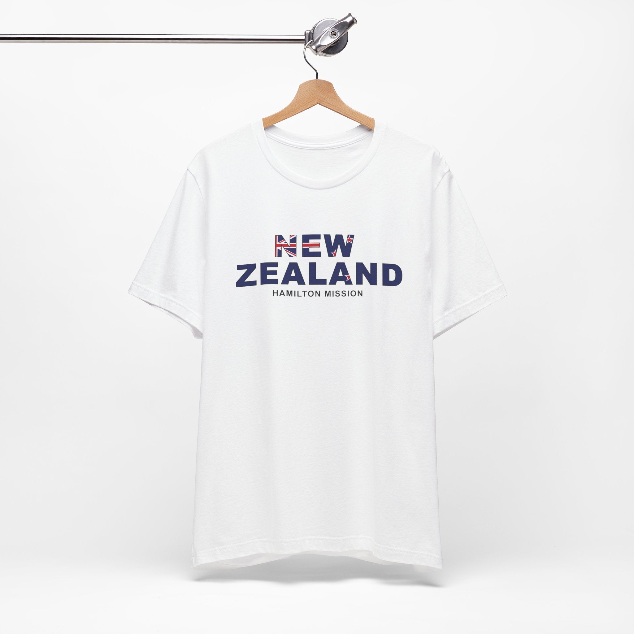 New Zealand Hamilton Mission Flag Title T-shirt - Latter-Day Saint LDS Missionary Gift - Book of Mormon