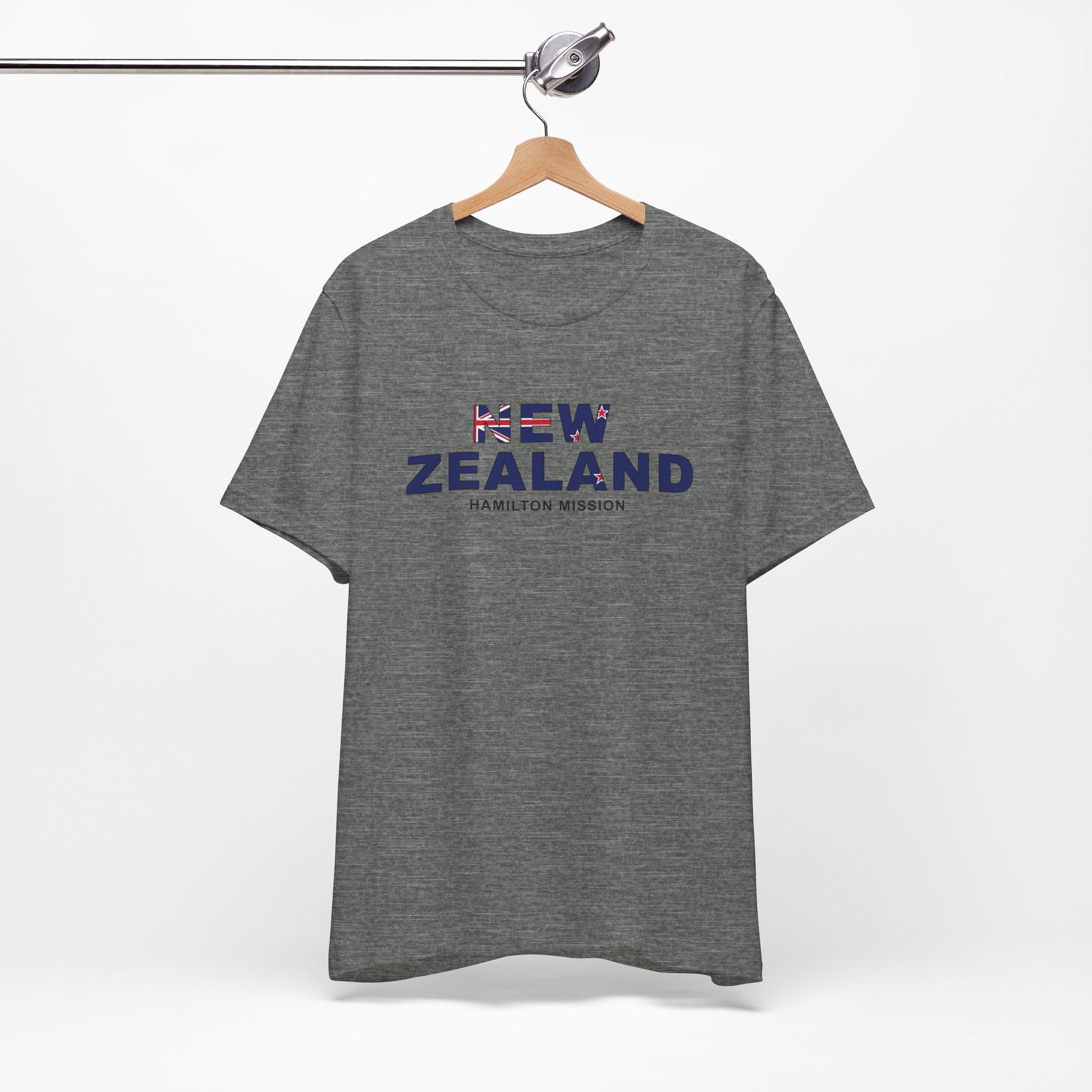 New Zealand Hamilton Mission Flag Title T-shirt - Latter-Day Saint LDS Missionary Gift - Book of Mormon