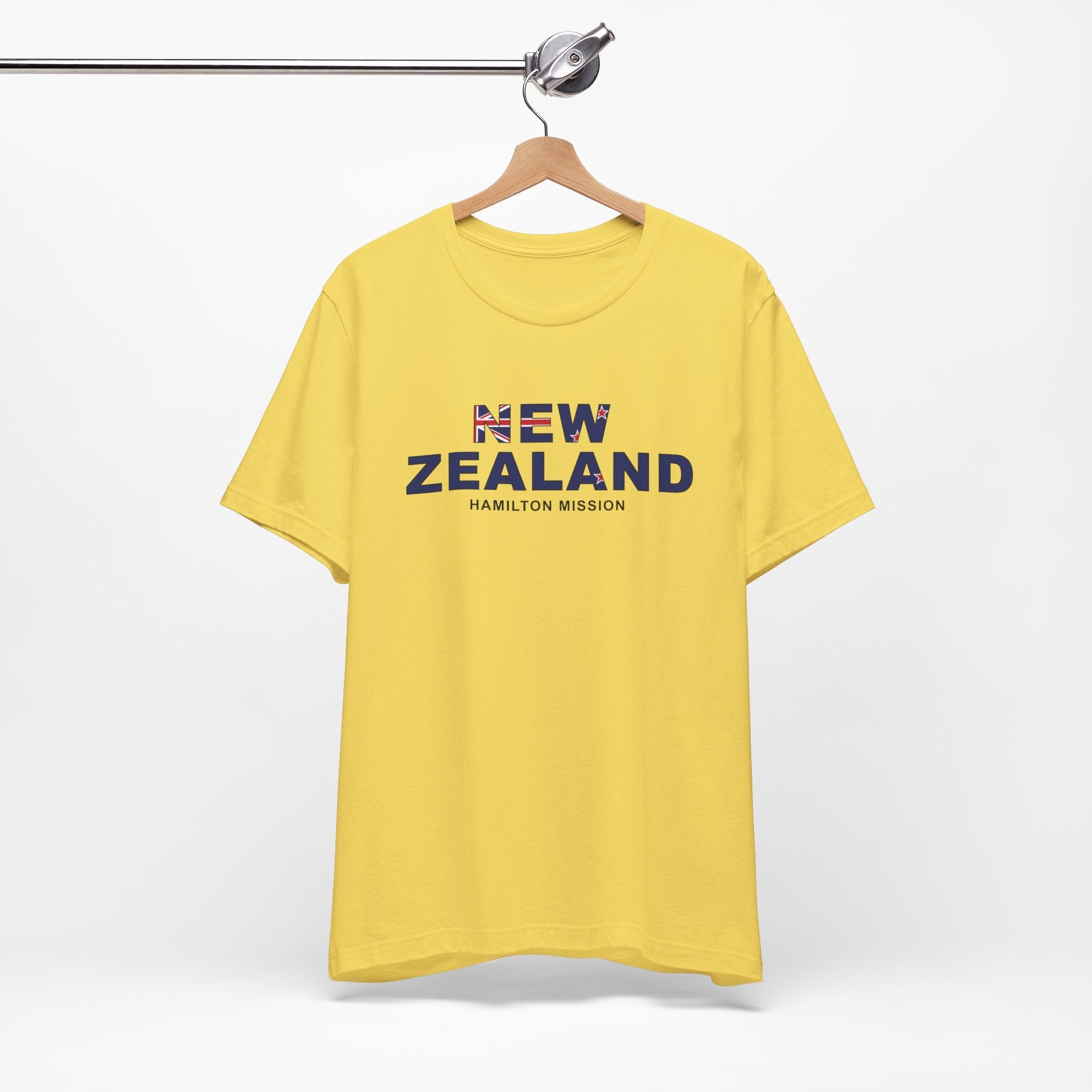 New Zealand Hamilton Mission Flag Title T-shirt - Latter-Day Saint LDS Missionary Gift - Book of Mormon