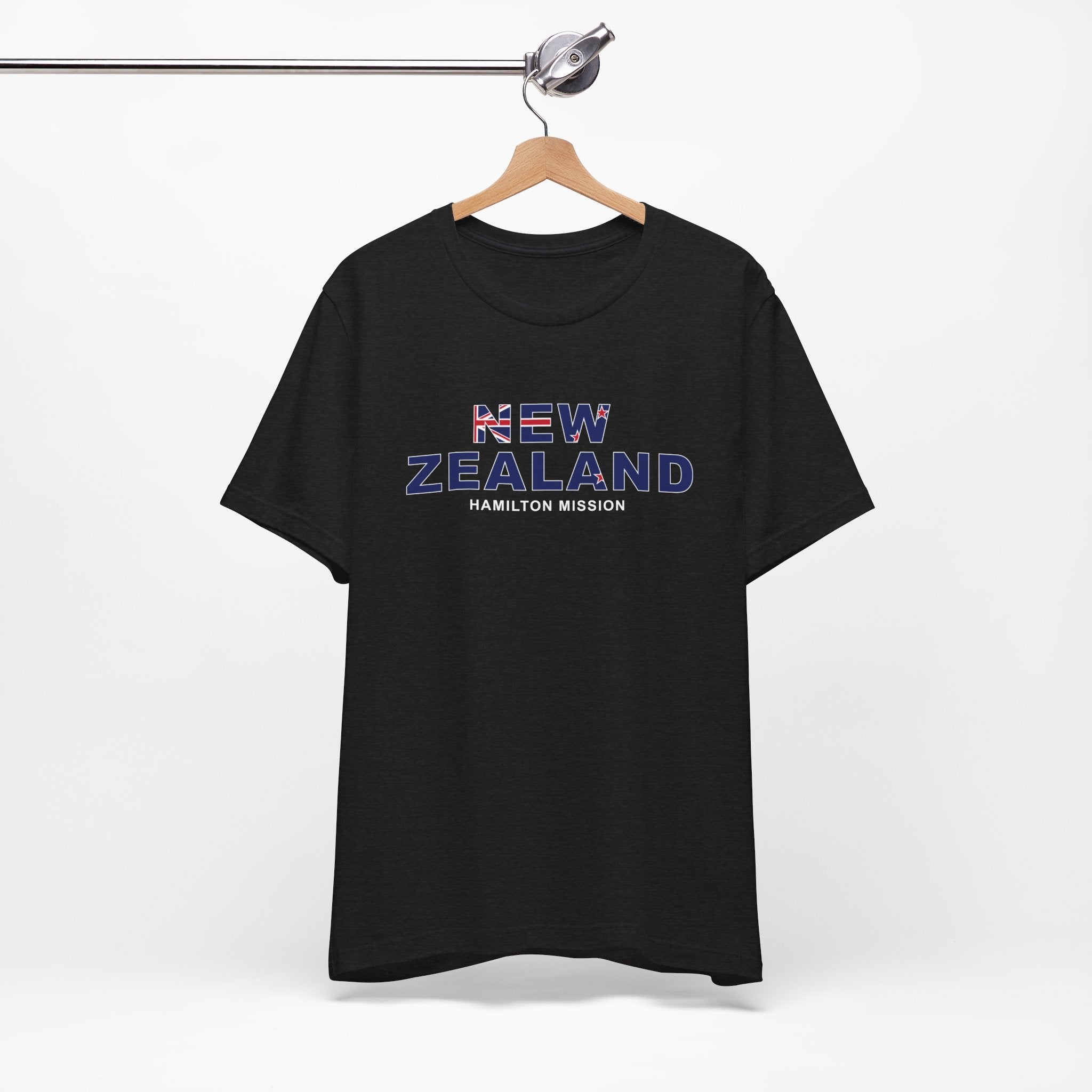 New Zealand Hamilton Mission Flag Title T-shirt - Latter-Day Saint LDS Missionary Gift - Book of Mormon