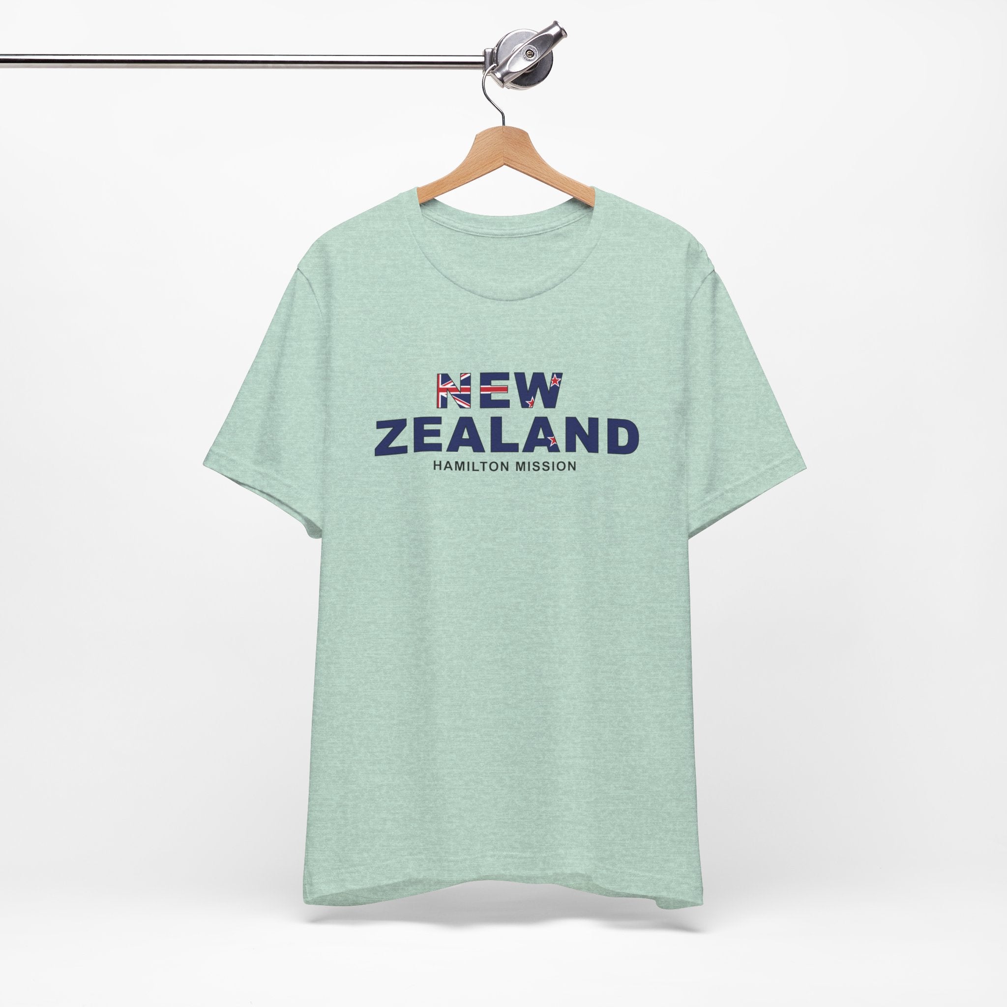 New Zealand Hamilton Mission Flag Title T-shirt - Latter-Day Saint LDS Missionary Gift - Book of Mormon