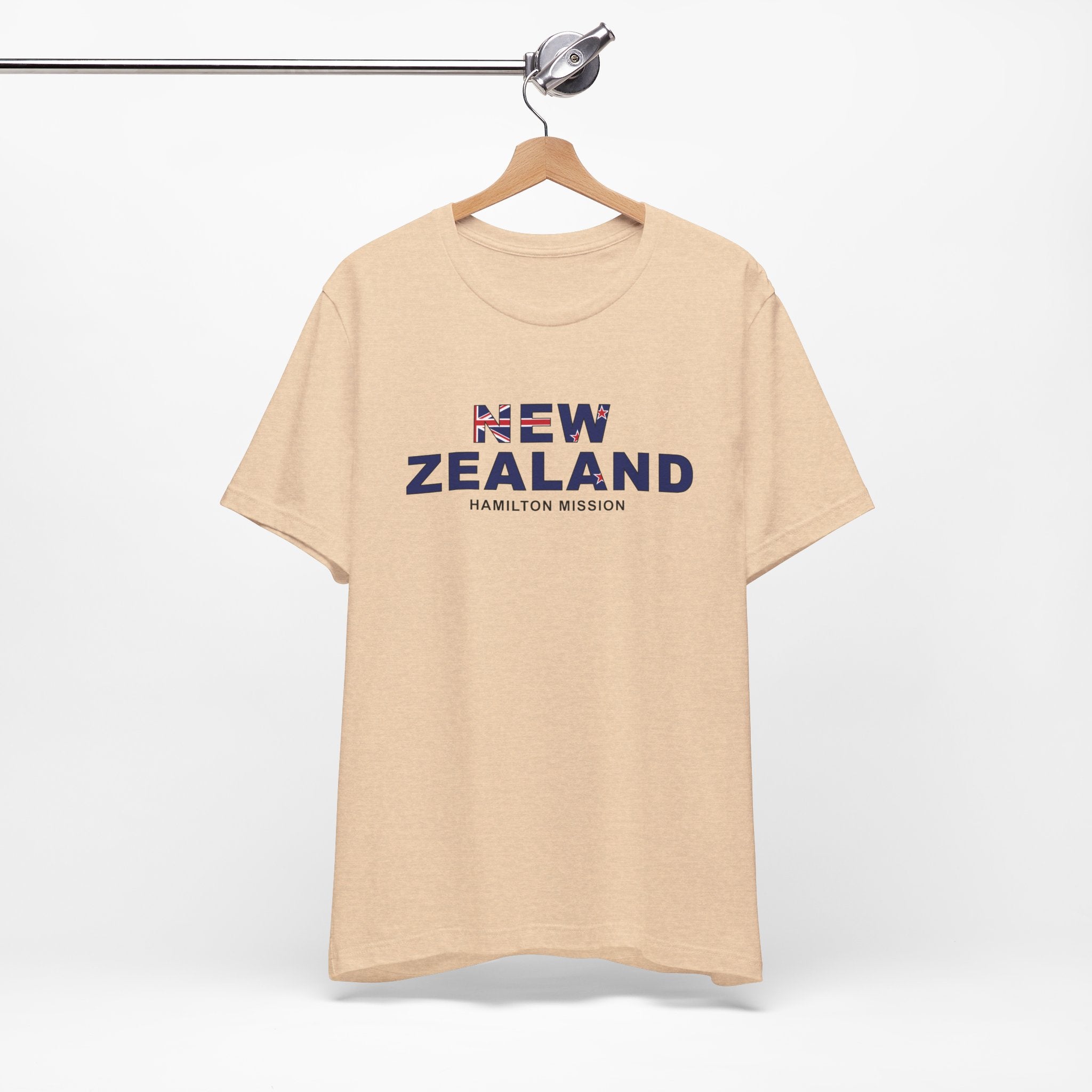 New Zealand Hamilton Mission Flag Title T-shirt - Latter-Day Saint LDS Missionary Gift - Book of Mormon