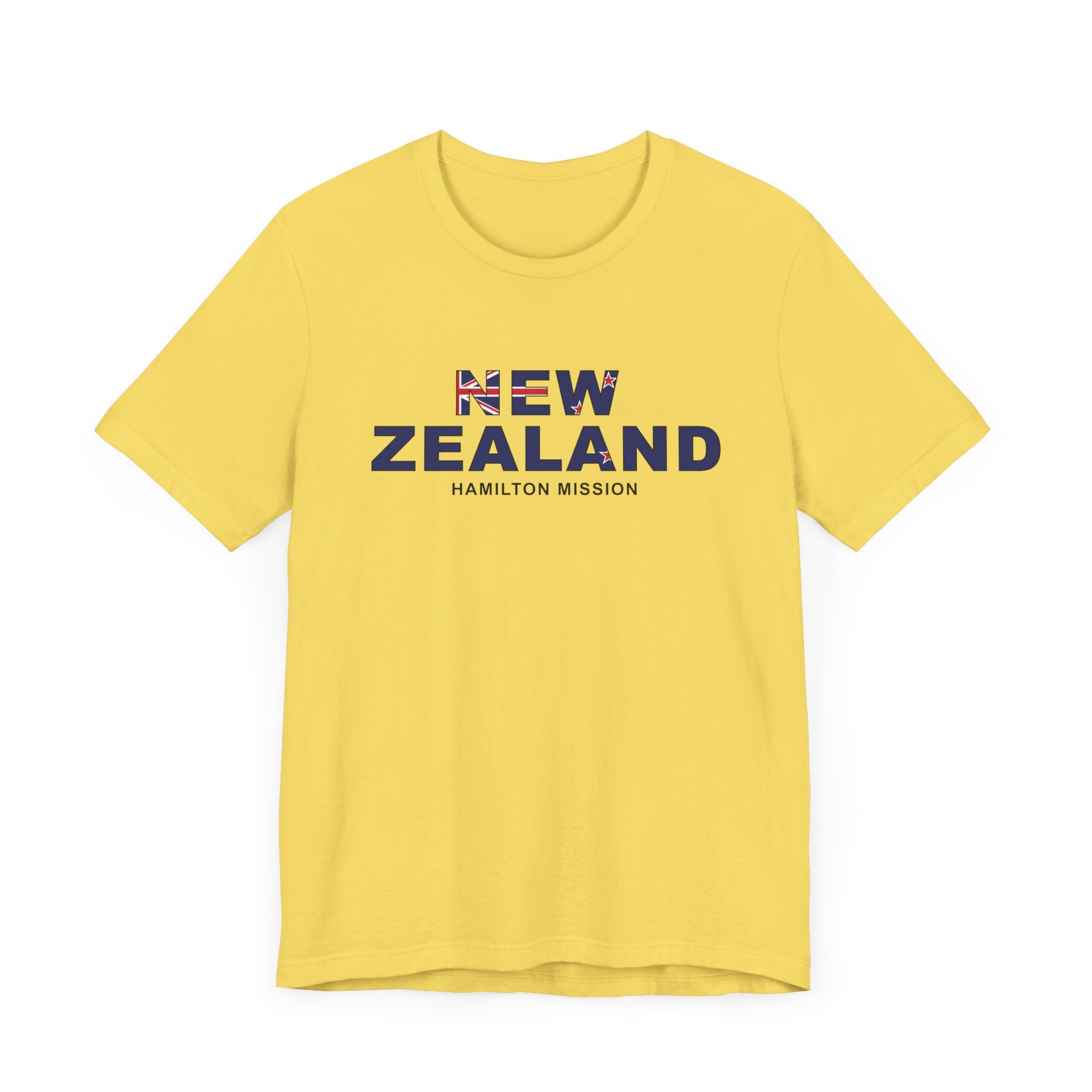 New Zealand Hamilton Mission Flag Title T-shirt - Latter-Day Saint LDS Missionary Gift - Book of Mormon