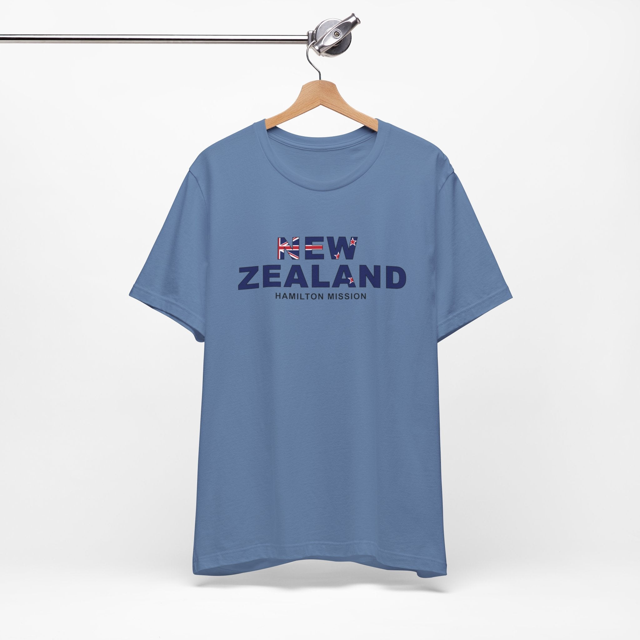 New Zealand Hamilton Mission Flag Title T-shirt - Latter-Day Saint LDS Missionary Gift - Book of Mormon