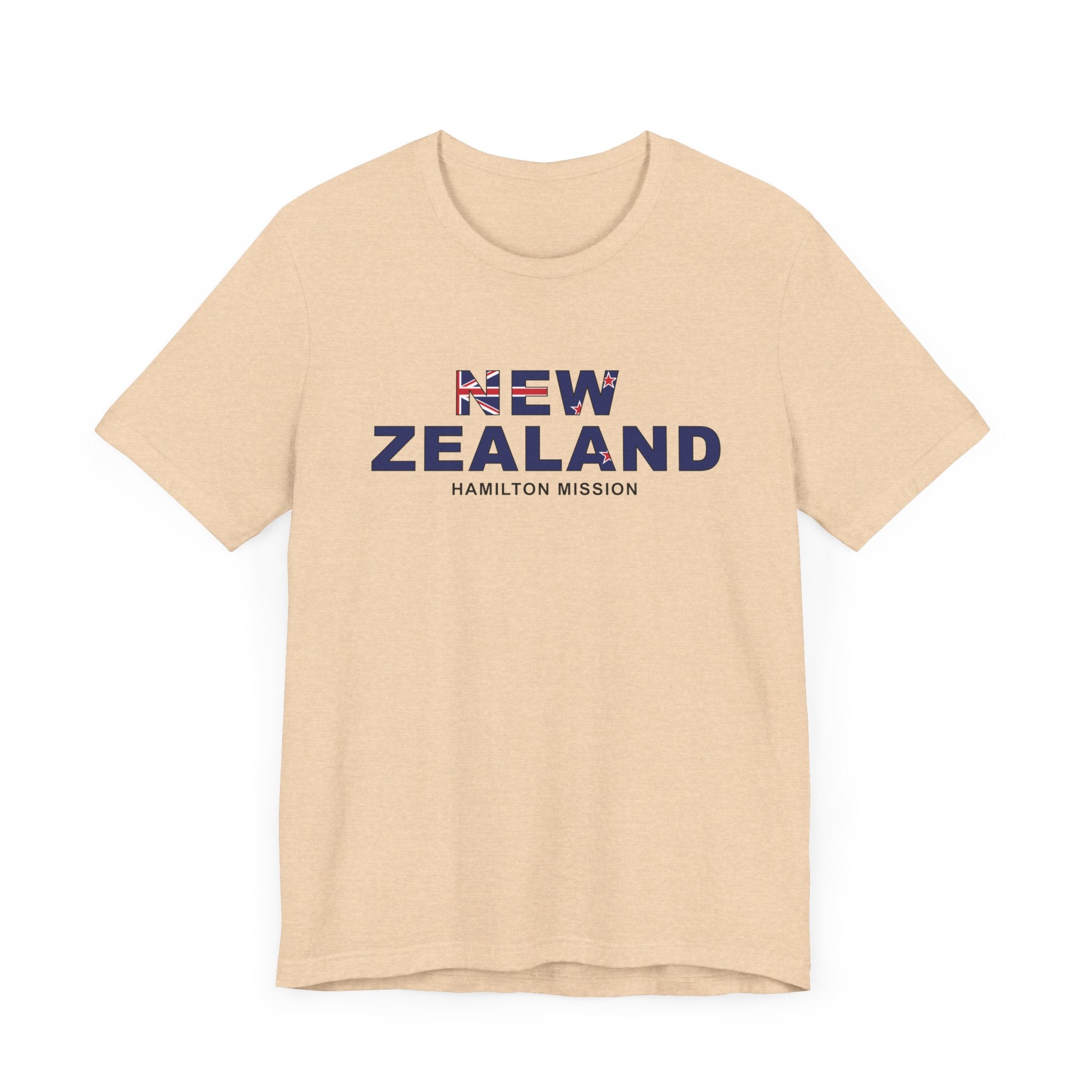 New Zealand Hamilton Mission Flag Title T-shirt - Latter-Day Saint LDS Missionary Gift - Book of Mormon