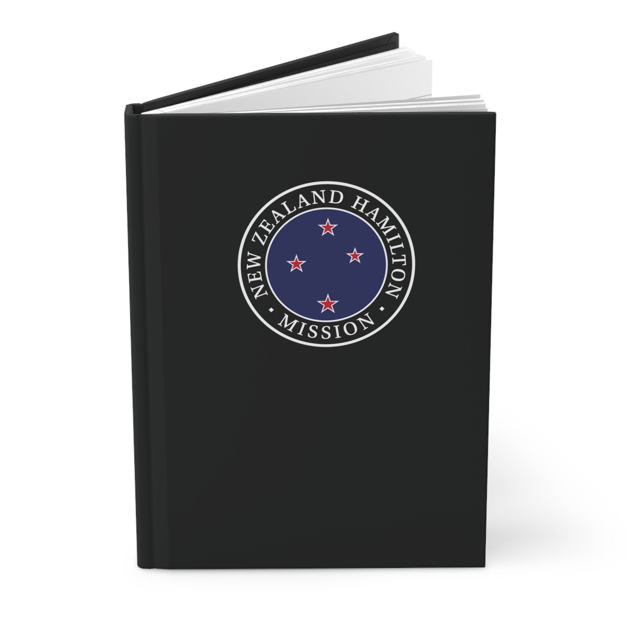 New Zealand Hamilton Mission Logo Design Black Hardcover Journal Matte - Mission Wishlist - LDS Missionary Gift Store
