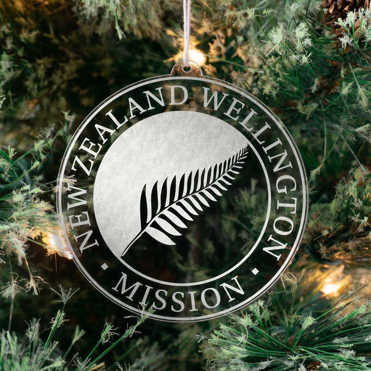 New Zealand Wellington Mission Christmas Ornament - Latter-Day Saint LDS Missionary Gift - Book of Mormon