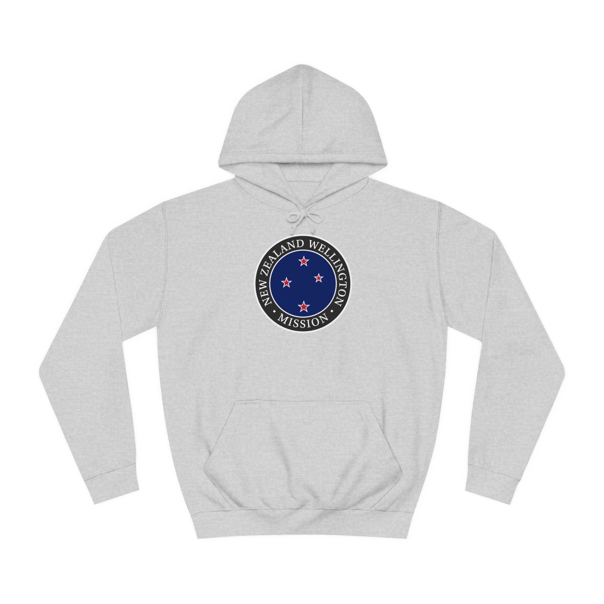 New Zealand Wellington Mission Flag Logo (Black Border) College Hoodie - Mission Wishlist - LDS Missionary Gift Store