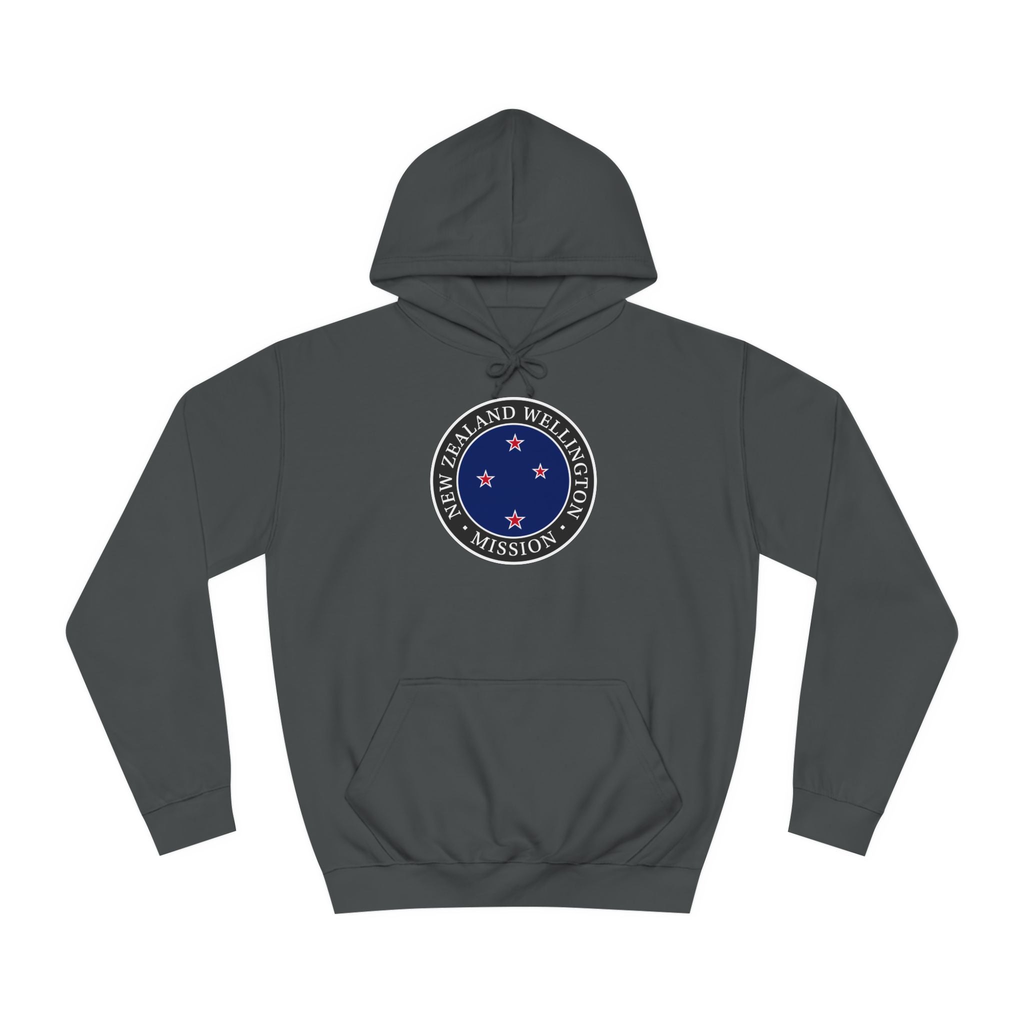 New Zealand Wellington Mission Flag Logo (Black Border) College Hoodie - Mission Wishlist - LDS Missionary Gift Store