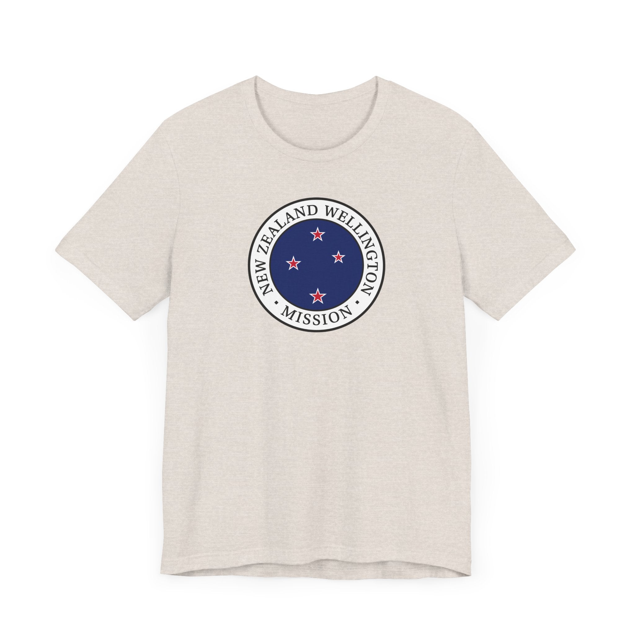 New Zealand Wellington Mission Flag Logo (White Border) T-shirt - Latter-Day Saint LDS Missionary Gift - Book of Mormon