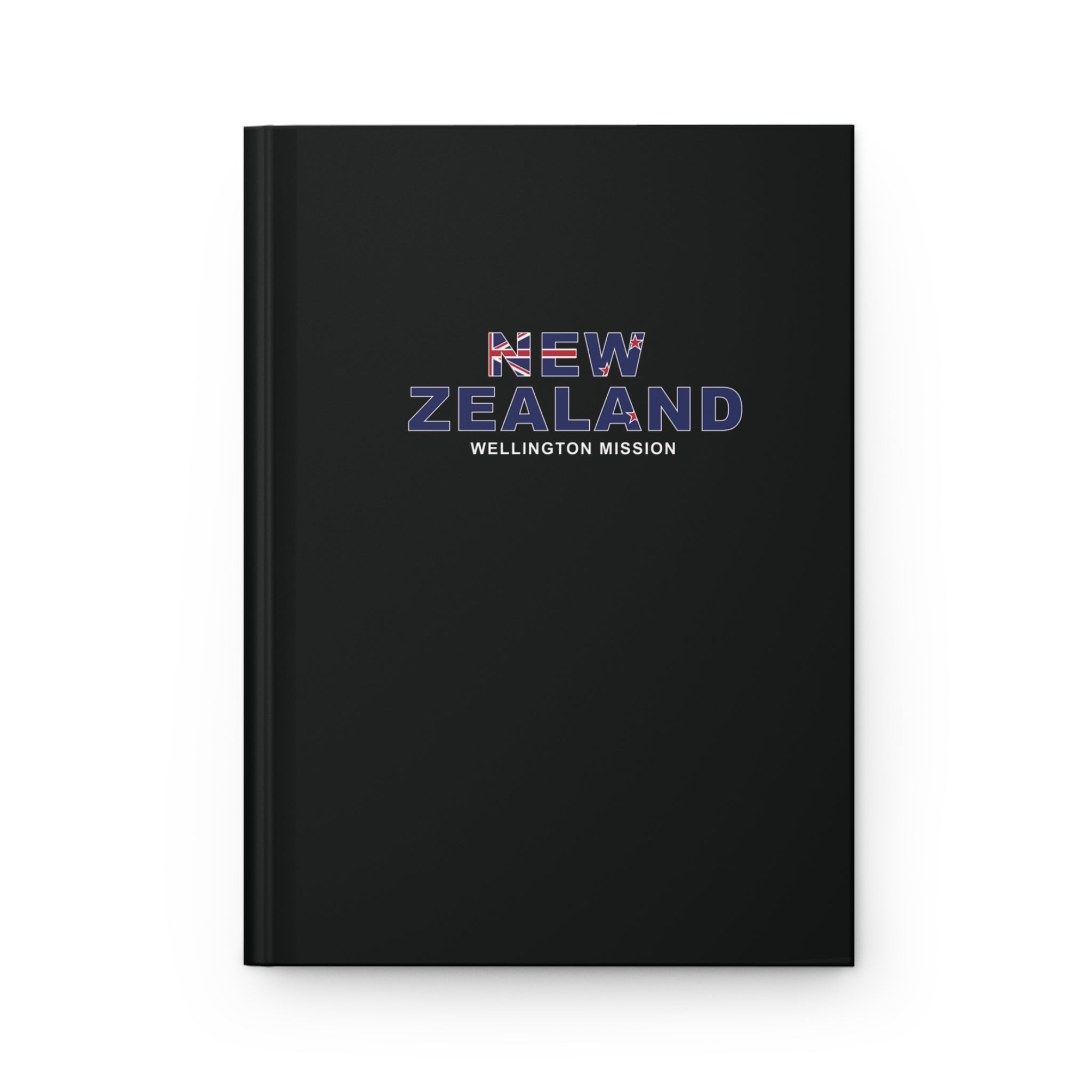 New Zealand Wellington Mission Flag Title Black Hardcover Journal Matte - Latter-Day Saint LDS Missionary Gift - Book of Mormon