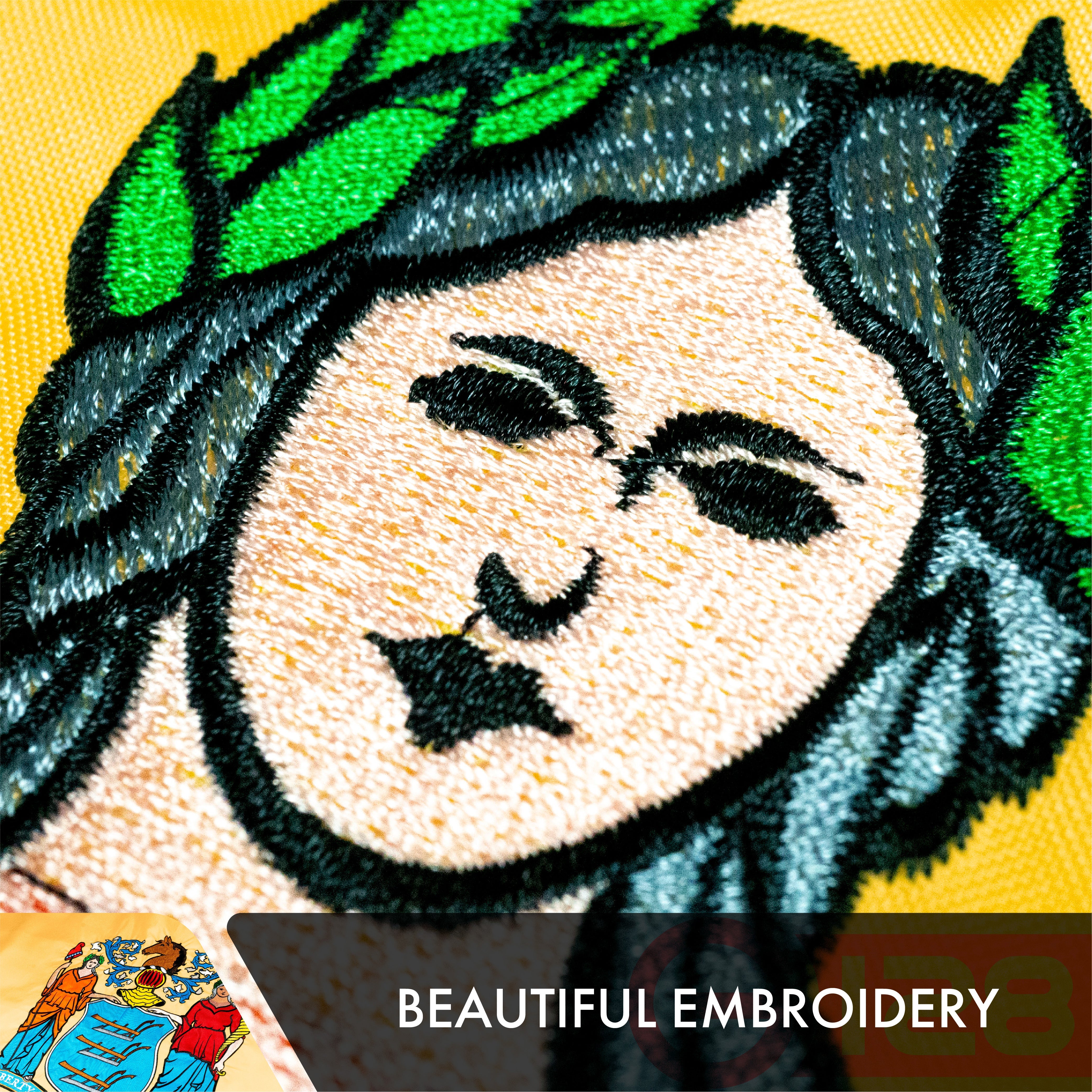 New Jersey State Flag 210D Embroidered Polyester 3x5 Ft - Double Sided 3ply