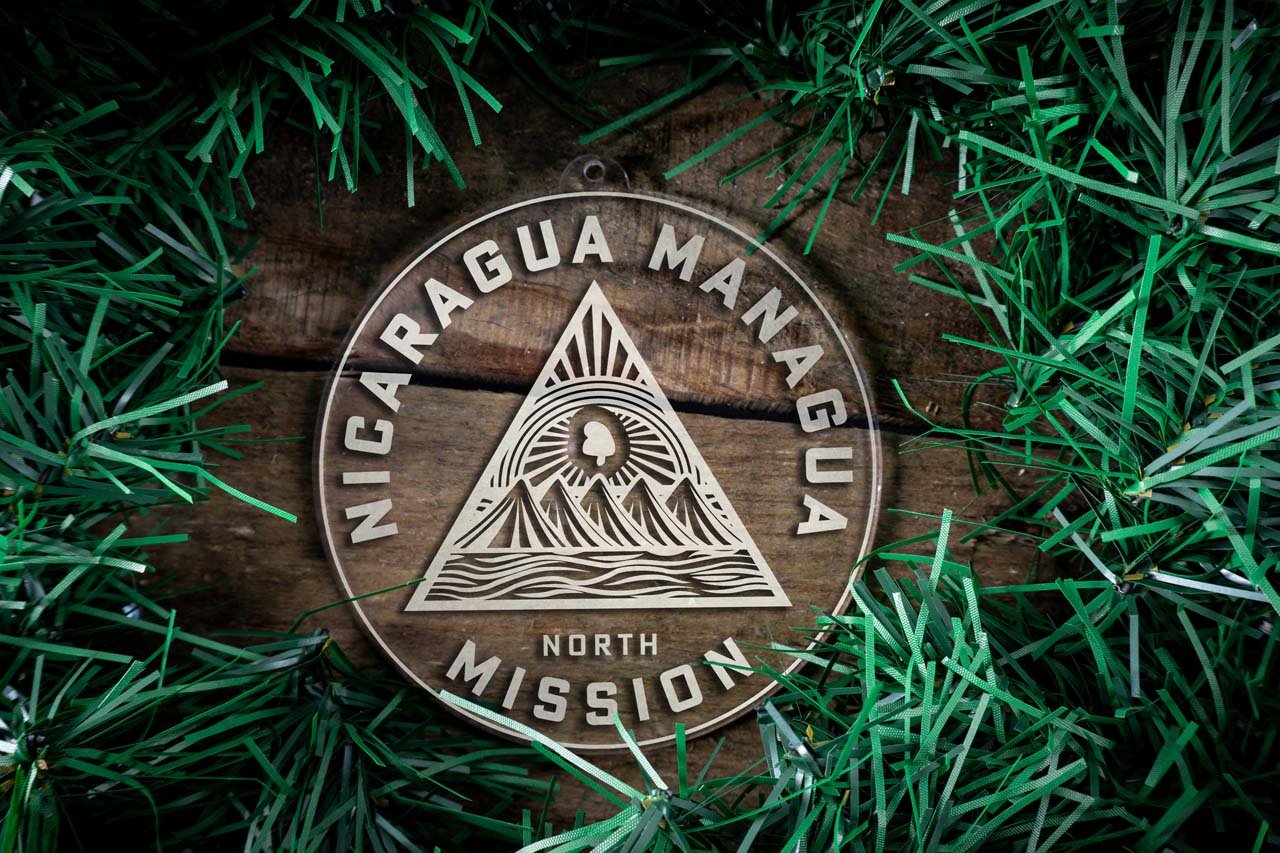 Nicaragua Managua North Mission Christmas Ornament - Latter-Day Saint LDS Missionary Gift - Book of Mormon