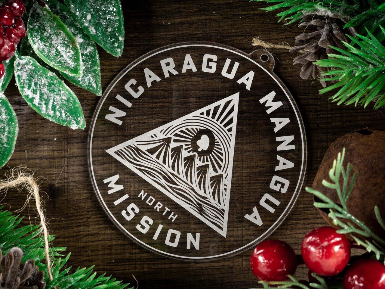 Nicaragua Managua North Mission Christmas Ornament - Latter-Day Saint LDS Missionary Gift - Book of Mormon