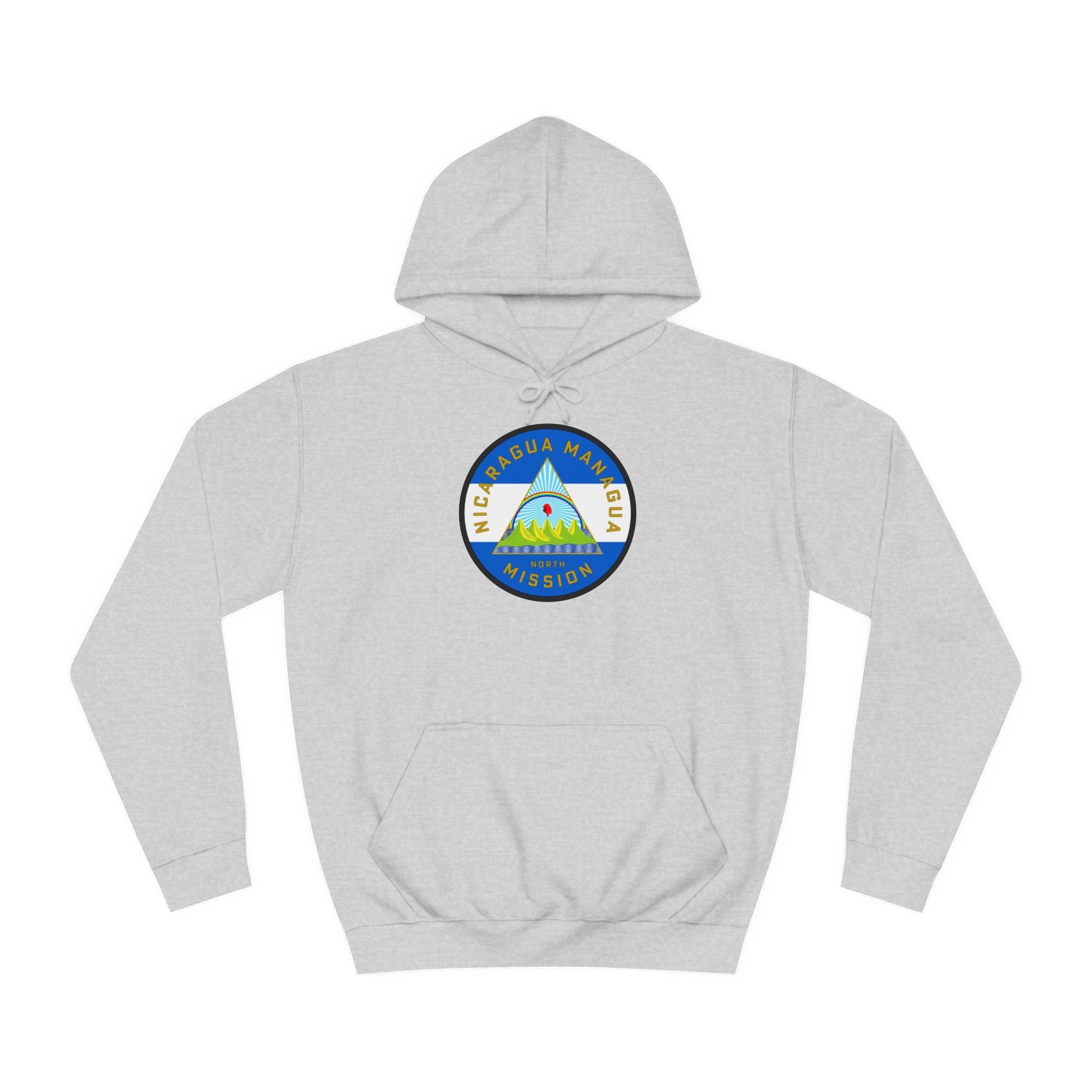 Nicaragua Managua North Mission Flag Logo (White Border) College Hoodie - Mission Wishlist - LDS Missionary Gift Store