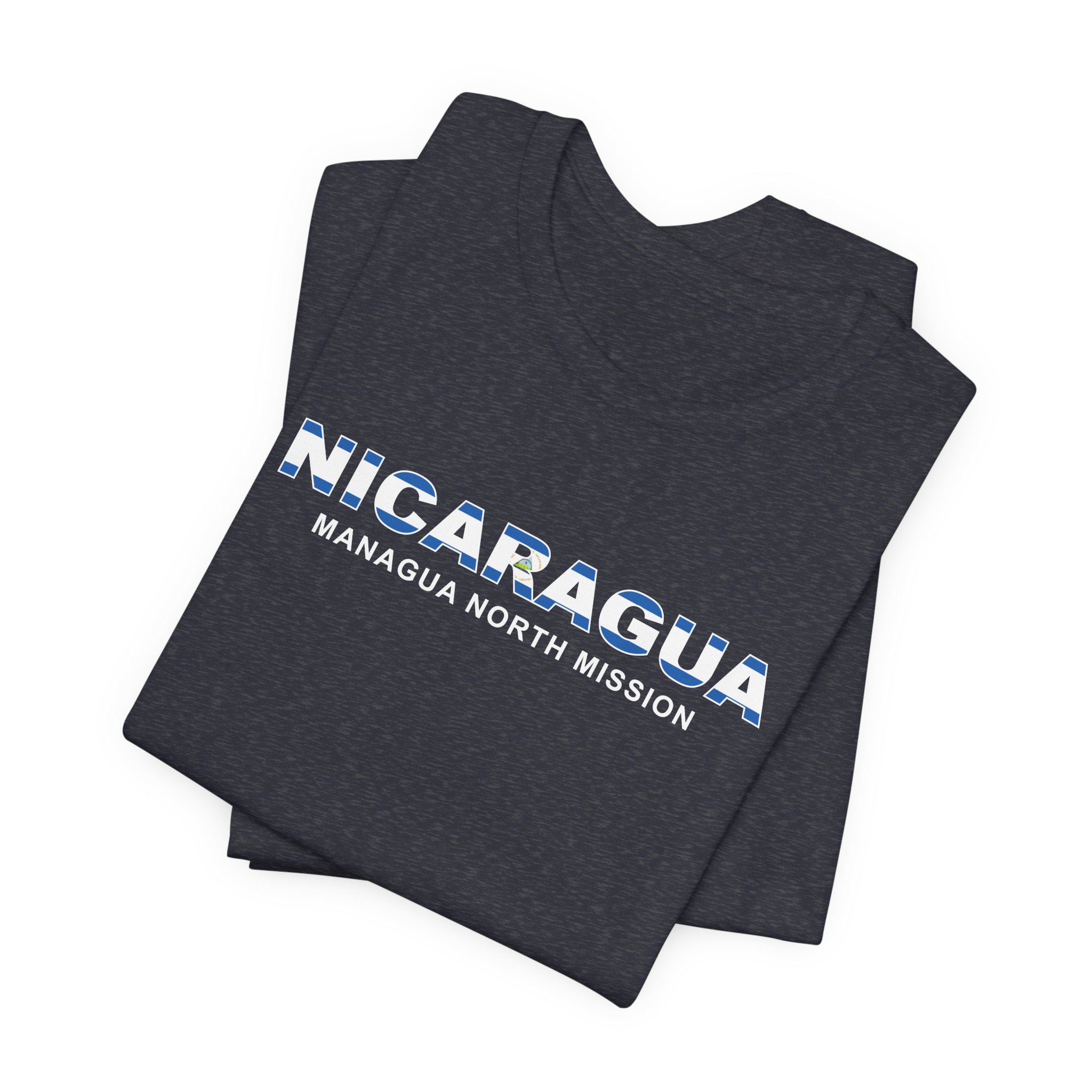 Nicaragua Managua North Mission Flag Title T-shirt - Mission Wishlist - LDS Missionary Gift Store