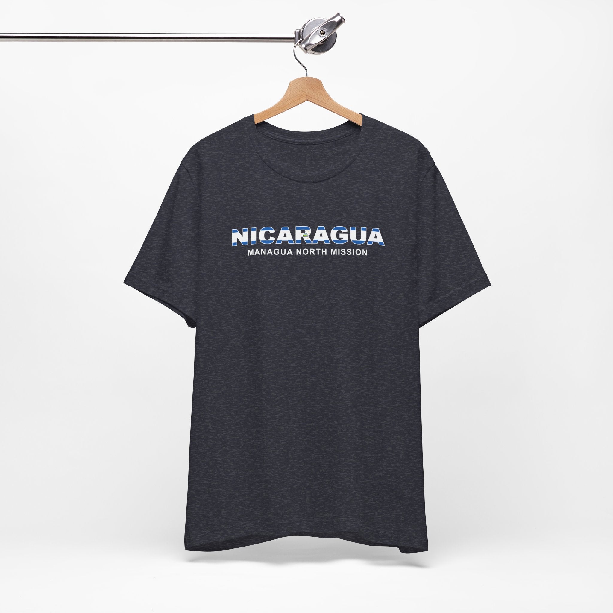 Nicaragua Managua North Mission Flag Title T-shirt - Mission Wishlist - LDS Missionary Gift Store