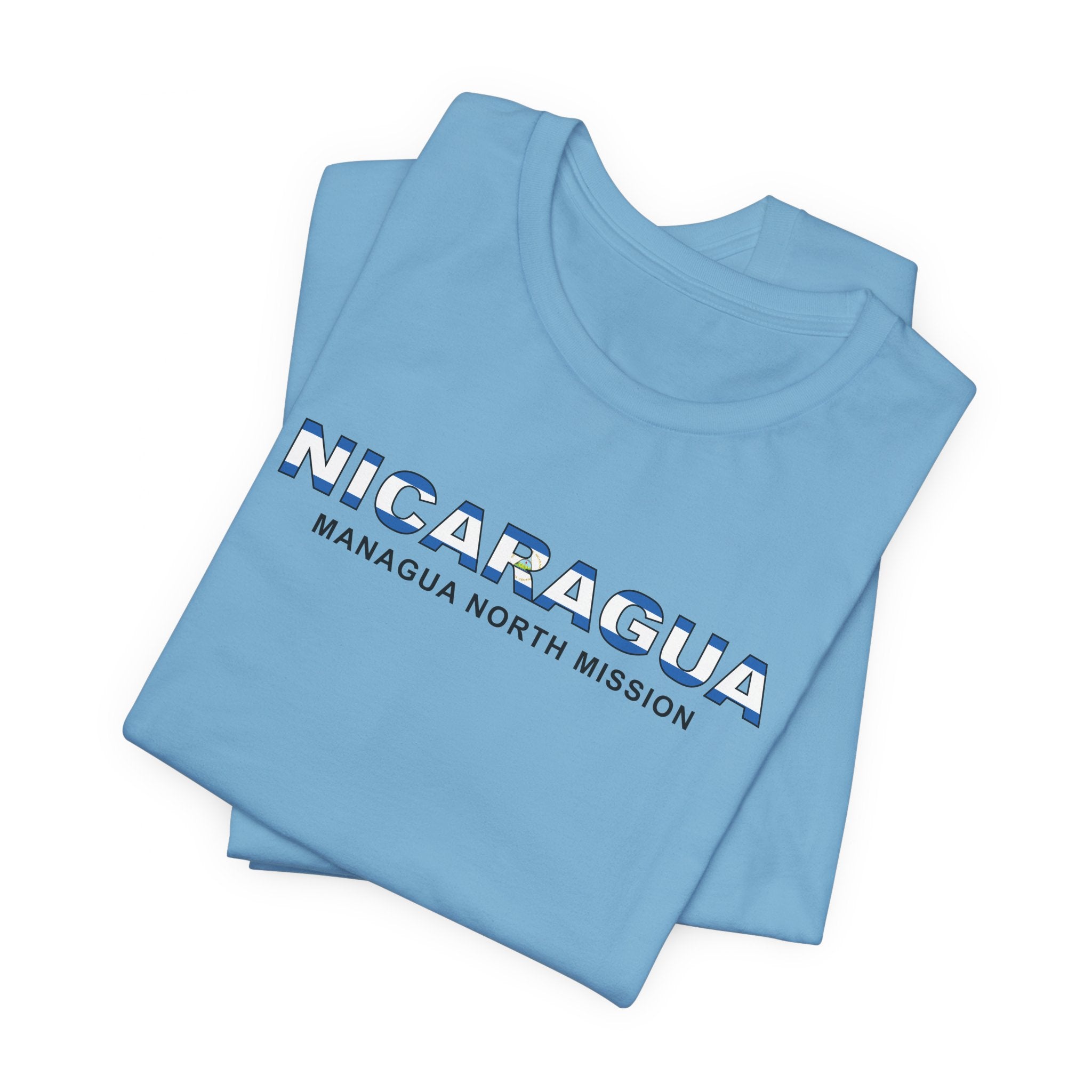 Nicaragua Managua North Mission Flag Title T-shirt - Mission Wishlist - LDS Missionary Gift Store