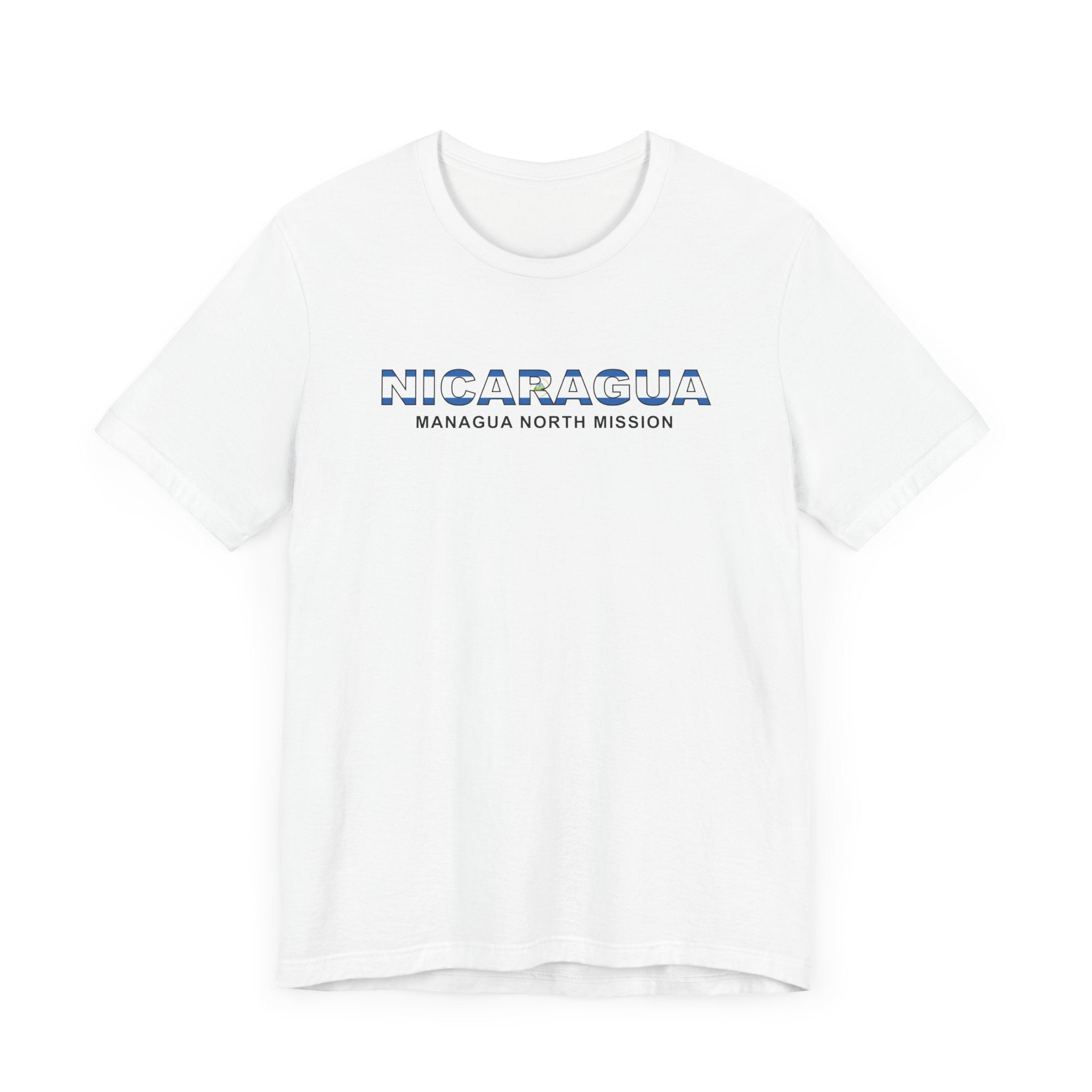 Nicaragua Managua North Mission Flag Title T-shirt - Mission Wishlist - LDS Missionary Gift Store
