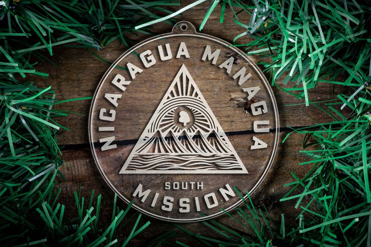 Nicaragua Managua South Mission Christmas Ornament - Latter-Day Saint LDS Missionary Gift - Book of Mormon