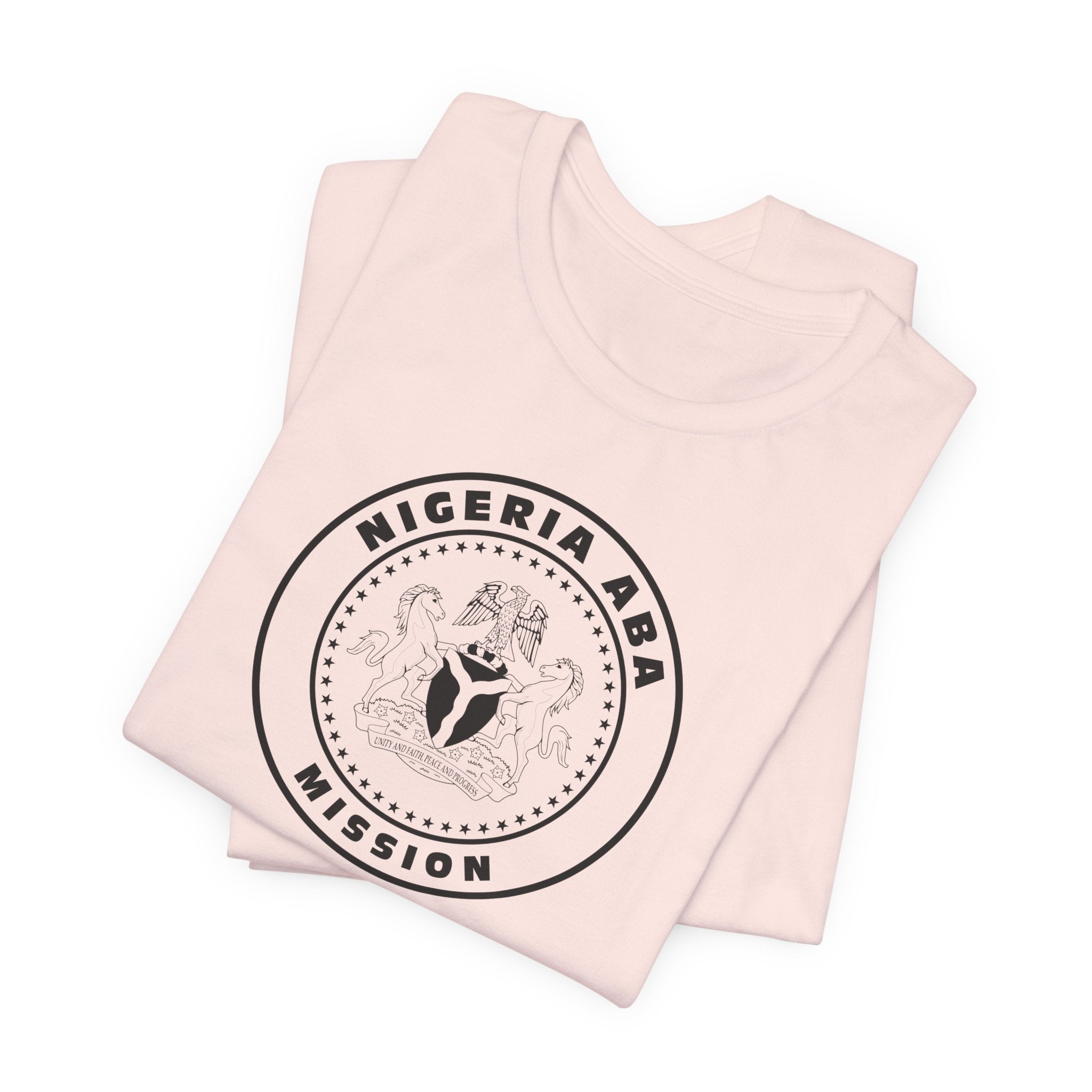 Nigeria Aba Mission Circular Monochrome Logo T-Shirt - Mission Wishlist - LDS Missionary Gift Store
