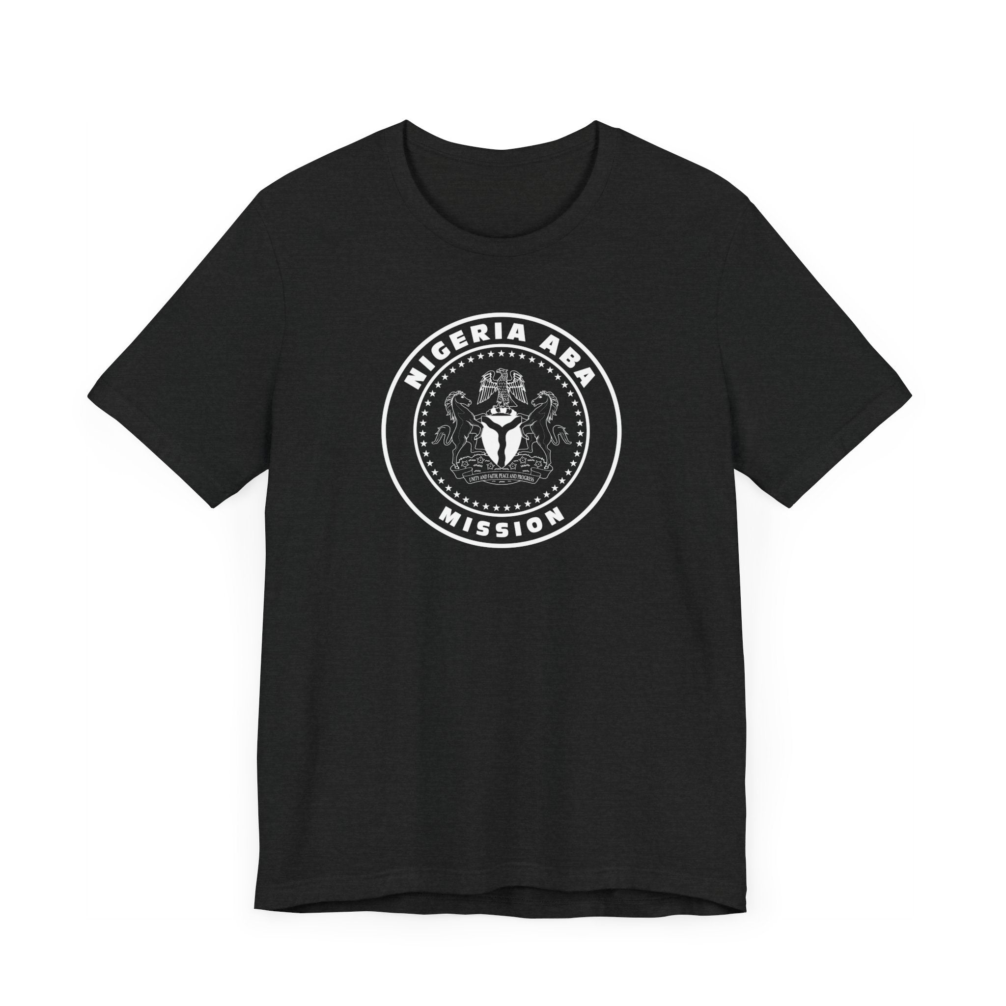 Nigeria Aba Mission Circular Monochrome Logo T-Shirt - Mission Wishlist - LDS Missionary Gift Store