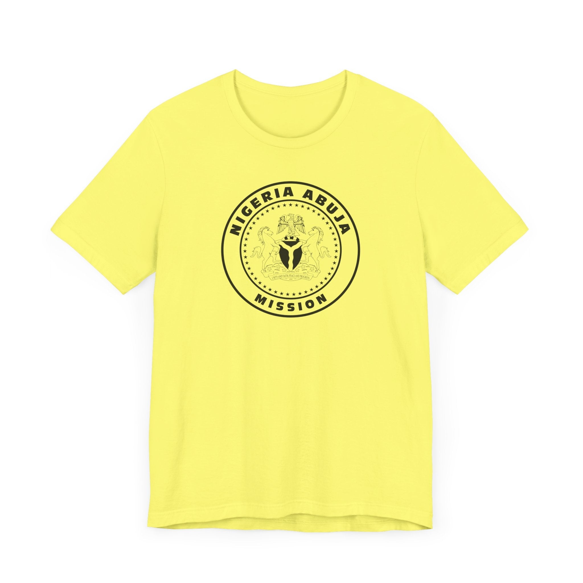 Nigeria Abuja Mission Circular Monochrome Logo T-Shirt - Mission Wishlist - LDS Missionary Gift Store