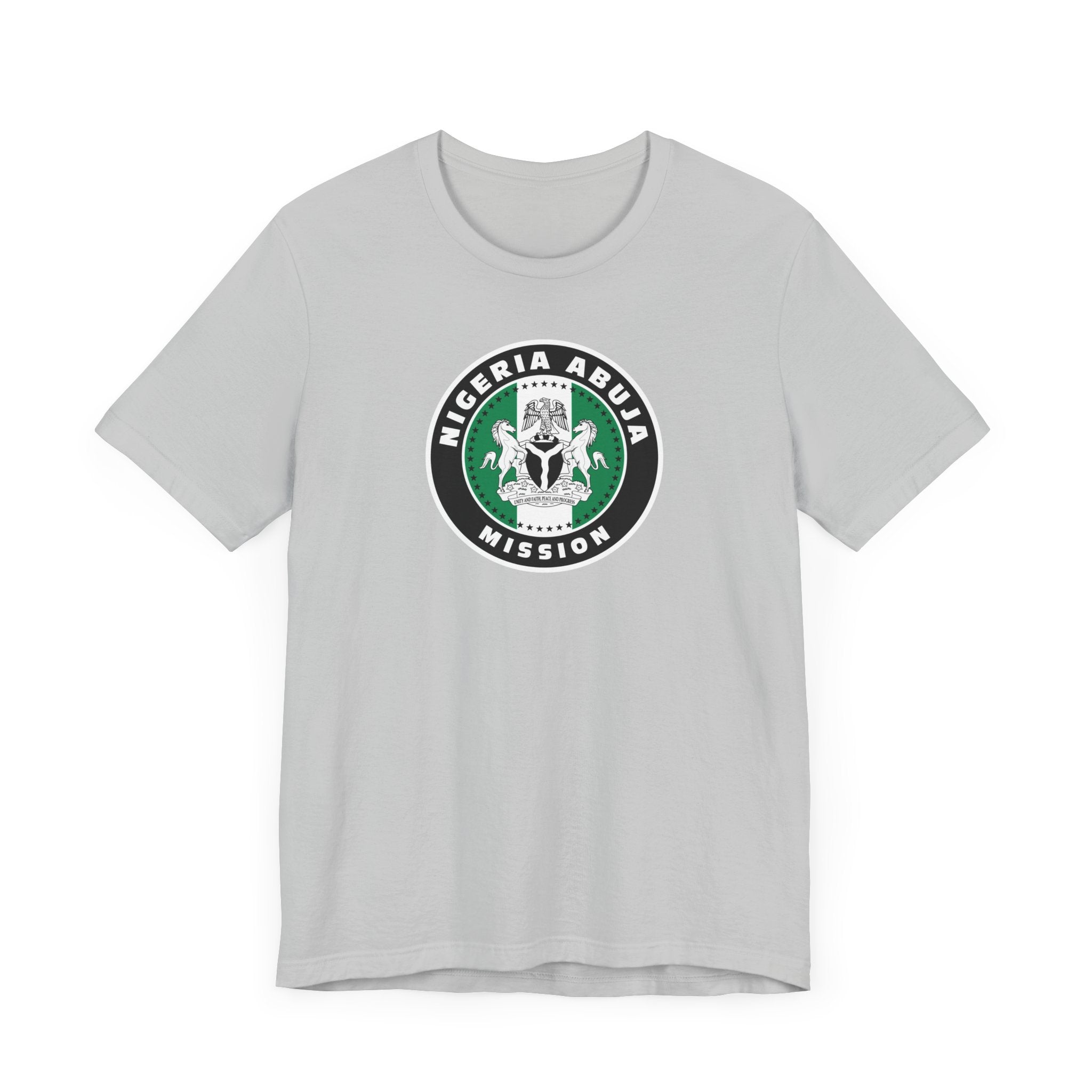 Nigeria Abuja Mission Flag Logo (Black Border) T-shirt - Mission Wishlist - LDS Missionary Gift Store