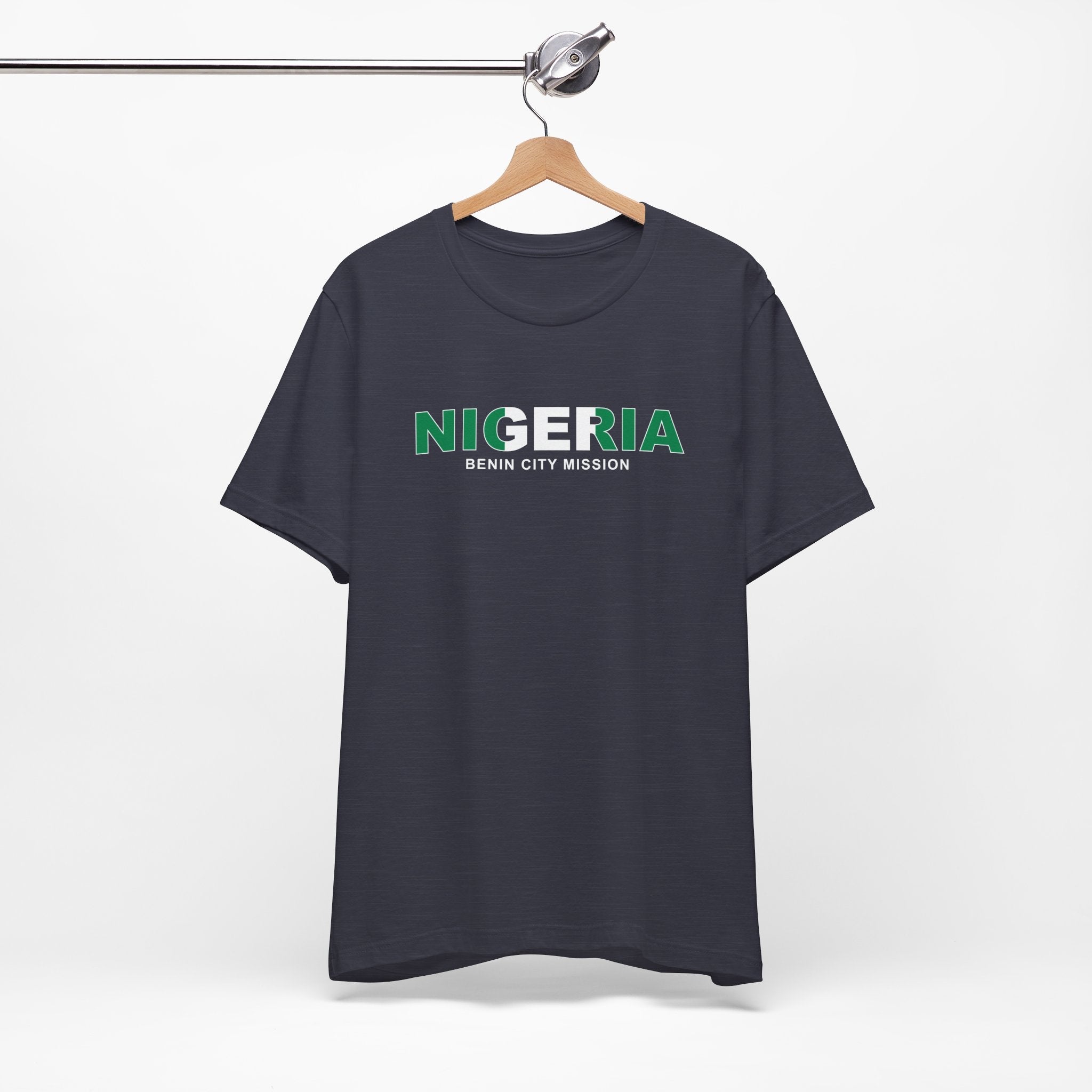 Nigeria Benin City Mission Flag Title T-shirt - Mission Wishlist - LDS Missionary Gift Store