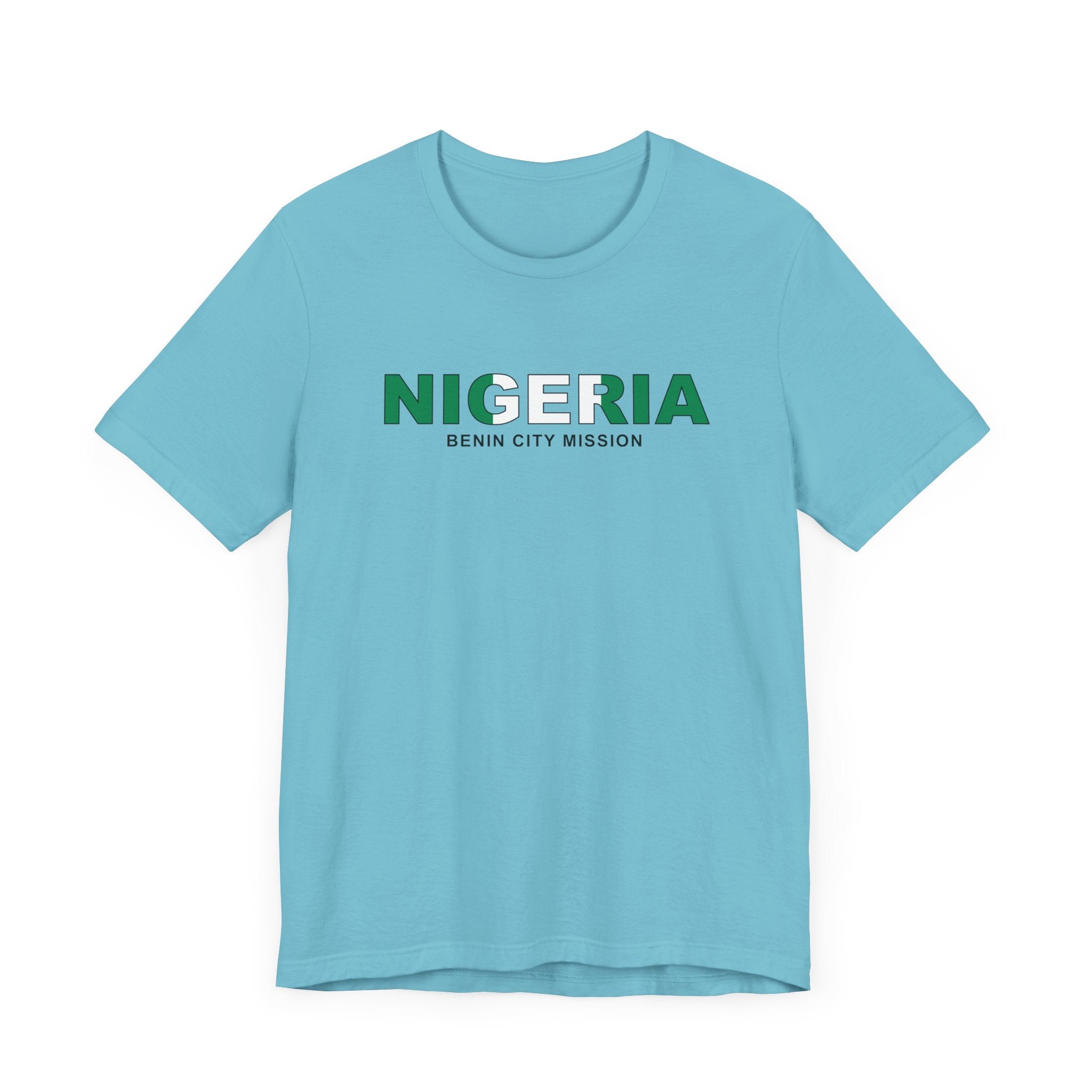 Nigeria Benin City Mission Flag Title T-shirt - Mission Wishlist - LDS Missionary Gift Store
