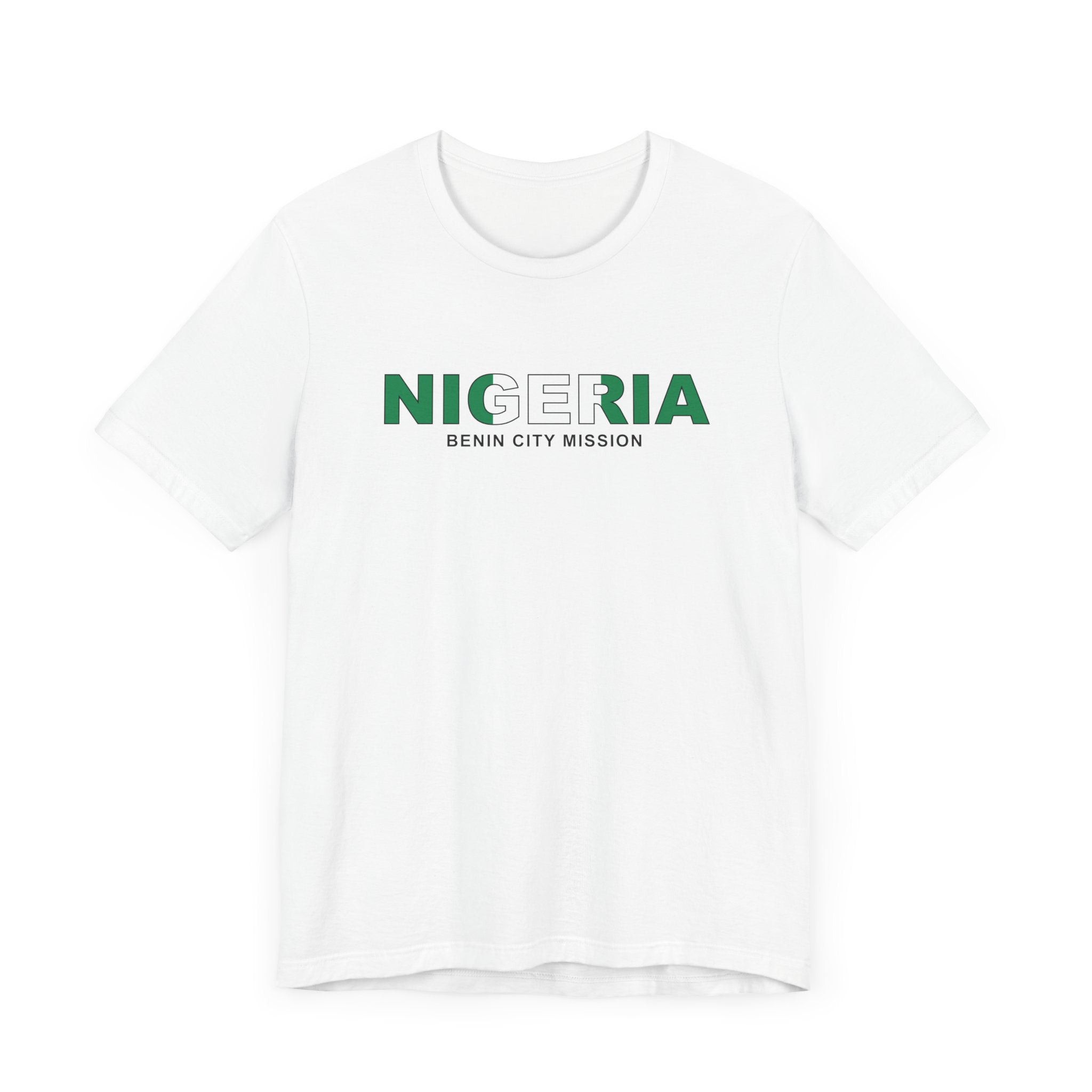 Nigeria Benin City Mission Flag Title T-shirt - Mission Wishlist - LDS Missionary Gift Store
