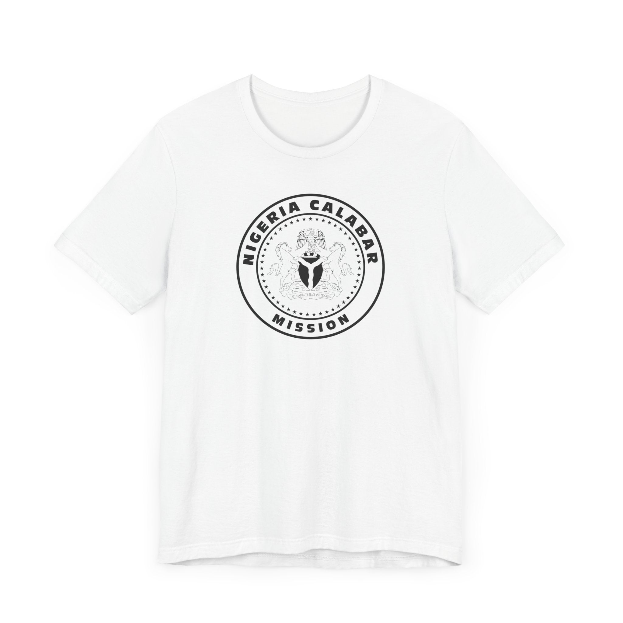 Nigeria Calabar Mission Circular Monochrome Logo T-Shirt - Mission Wishlist - LDS Missionary Gift Store