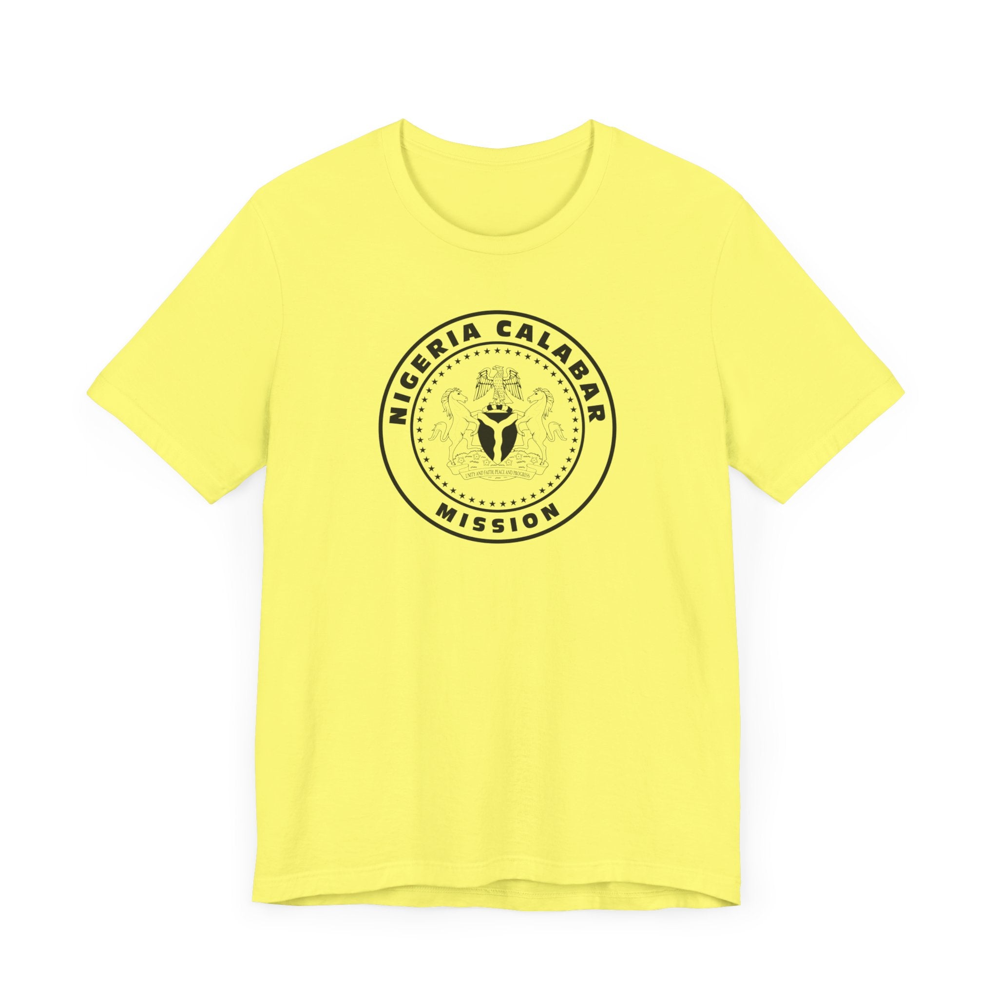 Nigeria Calabar Mission Circular Monochrome Logo T-Shirt - Mission Wishlist - LDS Missionary Gift Store