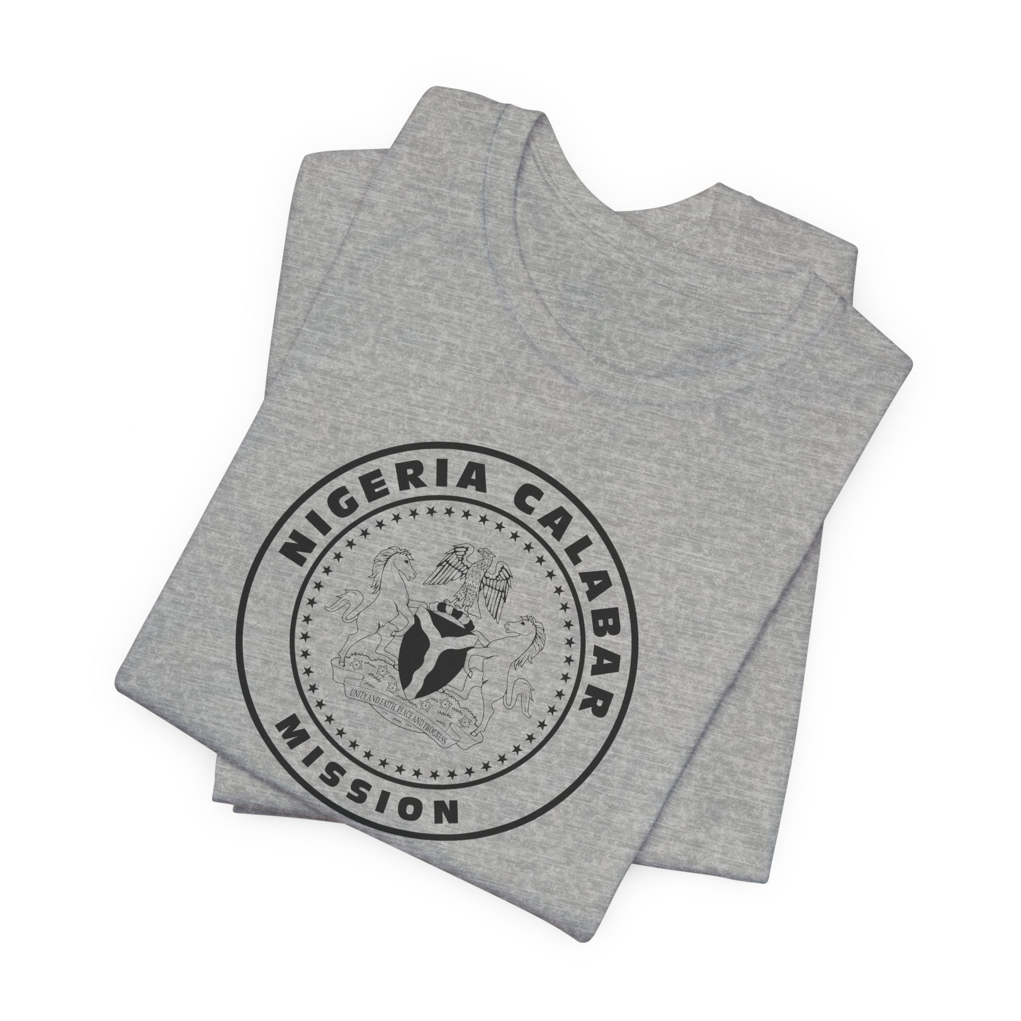 Nigeria Calabar Mission Circular Monochrome Logo T-Shirt - Mission Wishlist - LDS Missionary Gift Store