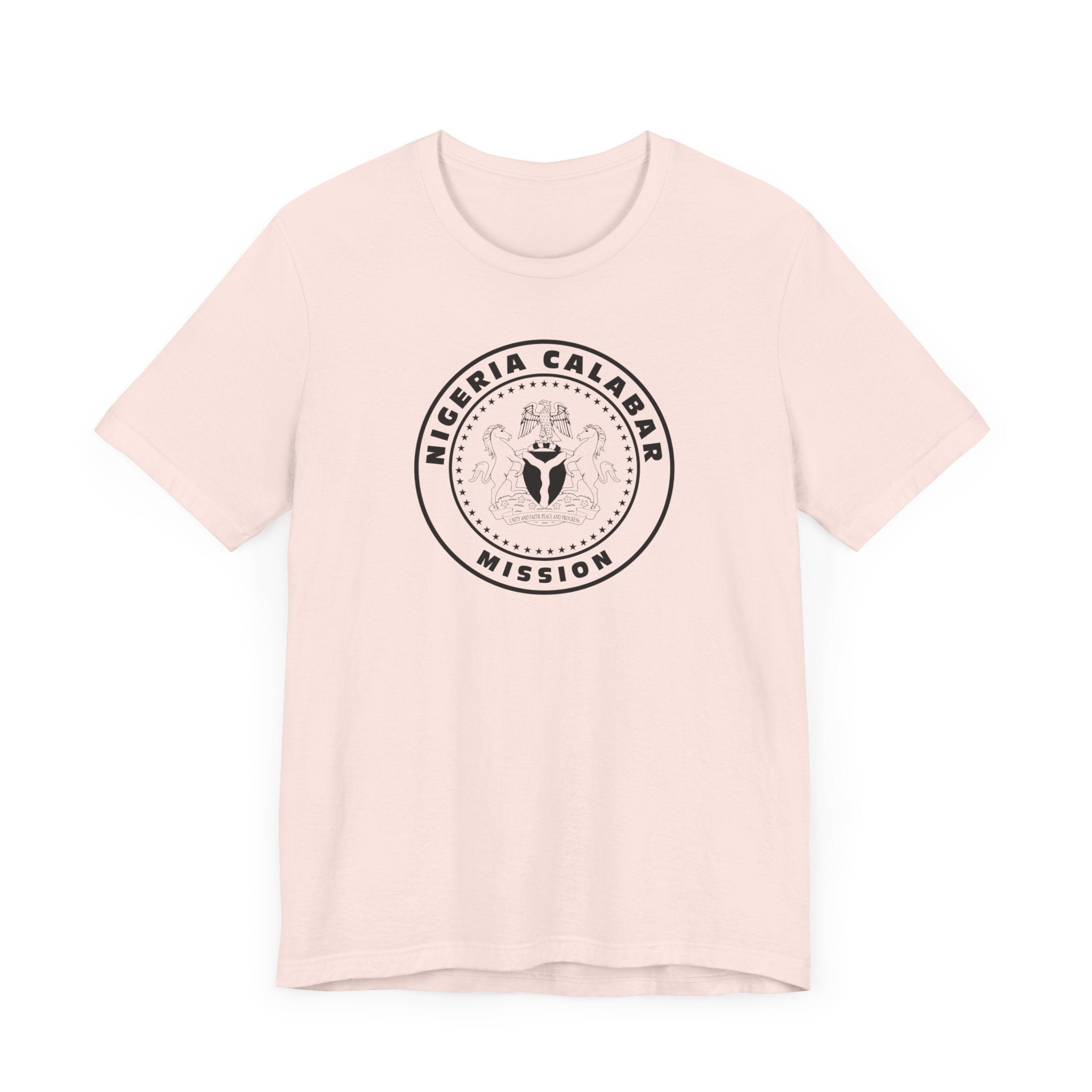 Nigeria Calabar Mission Circular Monochrome Logo T-Shirt - Mission Wishlist - LDS Missionary Gift Store