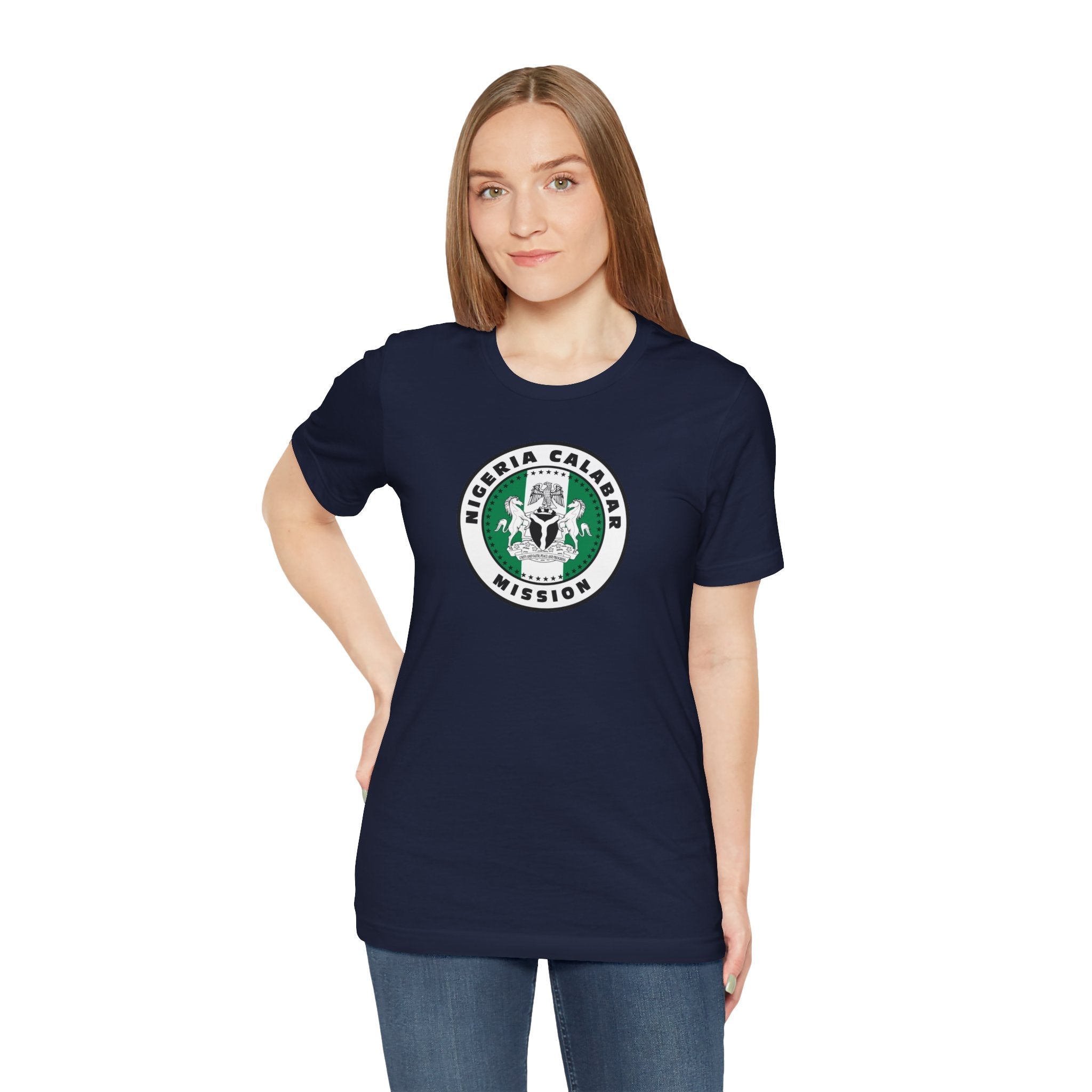 Nigeria Calabar Mission Flag Logo (White Border) T-shirt - Mission Wishlist - LDS Missionary Gift Store