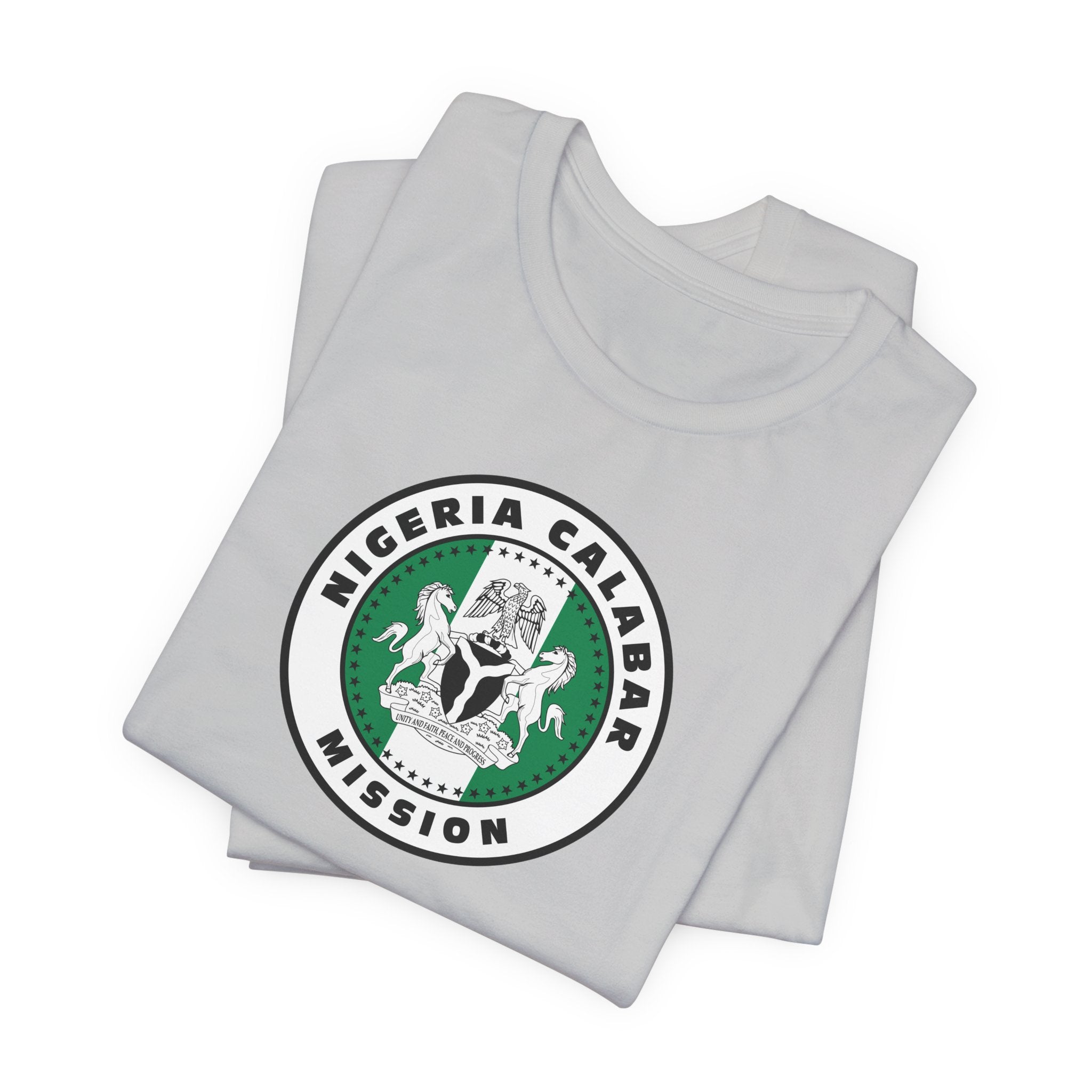 Nigeria Calabar Mission Flag Logo (White Border) T-shirt - Mission Wishlist - LDS Missionary Gift Store