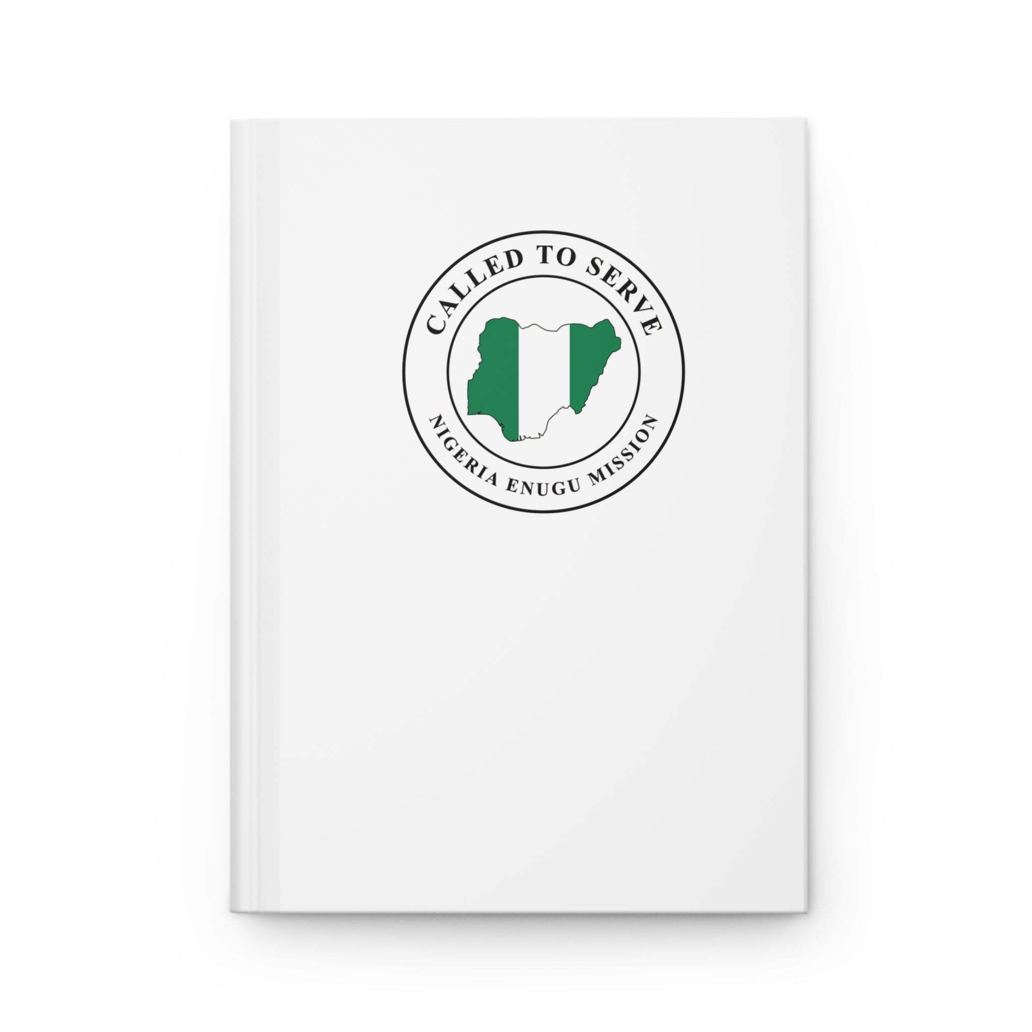 Nigeria Enugu Mission Flag Map Called to Serve White Hardcover Journal Matte - Mission Wishlist - LDS Missionary Gift Store