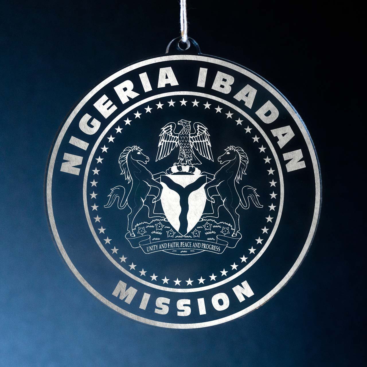 Nigeria Ibadan Mission Christmas Ornament - Latter-Day Saint LDS Missionary Gift - Book of Mormon