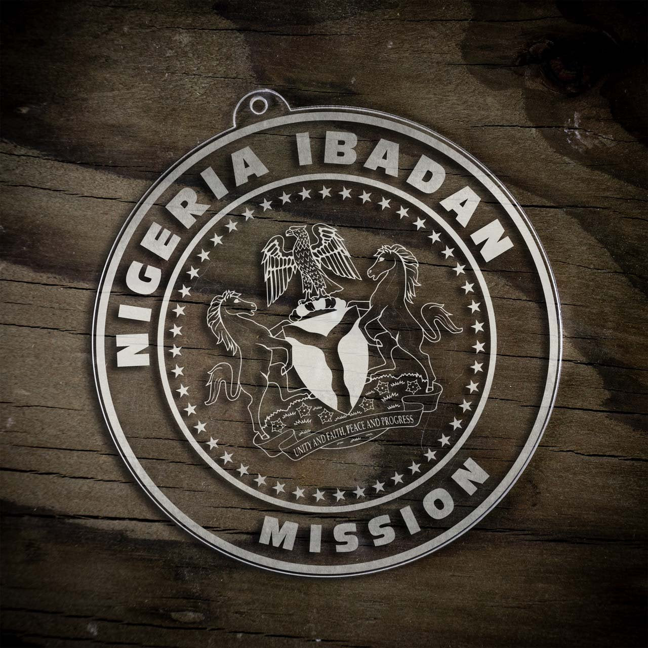Nigeria Ibadan Mission Christmas Ornament - Latter-Day Saint LDS Missionary Gift - Book of Mormon