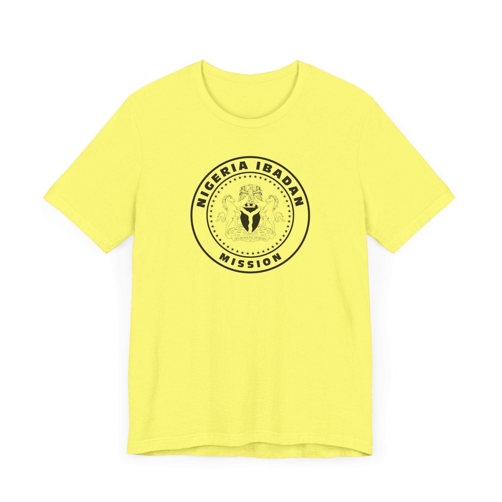 Nigeria Ibadan Mission Circular Monochrome Logo T-Shirt - Mission Wishlist - LDS Missionary Gift Store